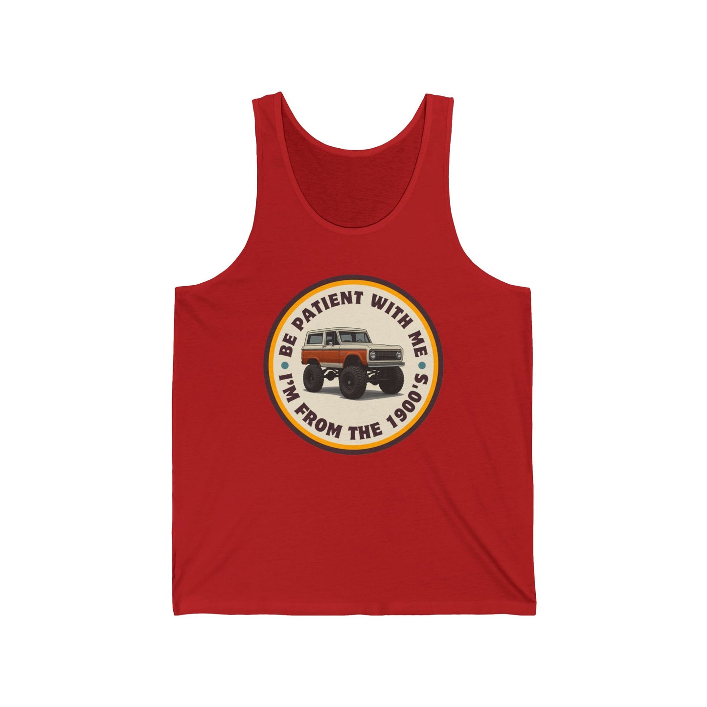 Vintage Ford Bronco Tank Top - Be Patient Design