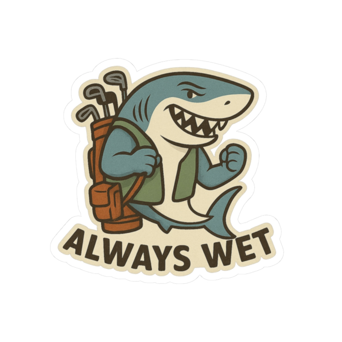 Funny Stickers for Golfers, Dads & Outdoors Lovers | Pair of Spades