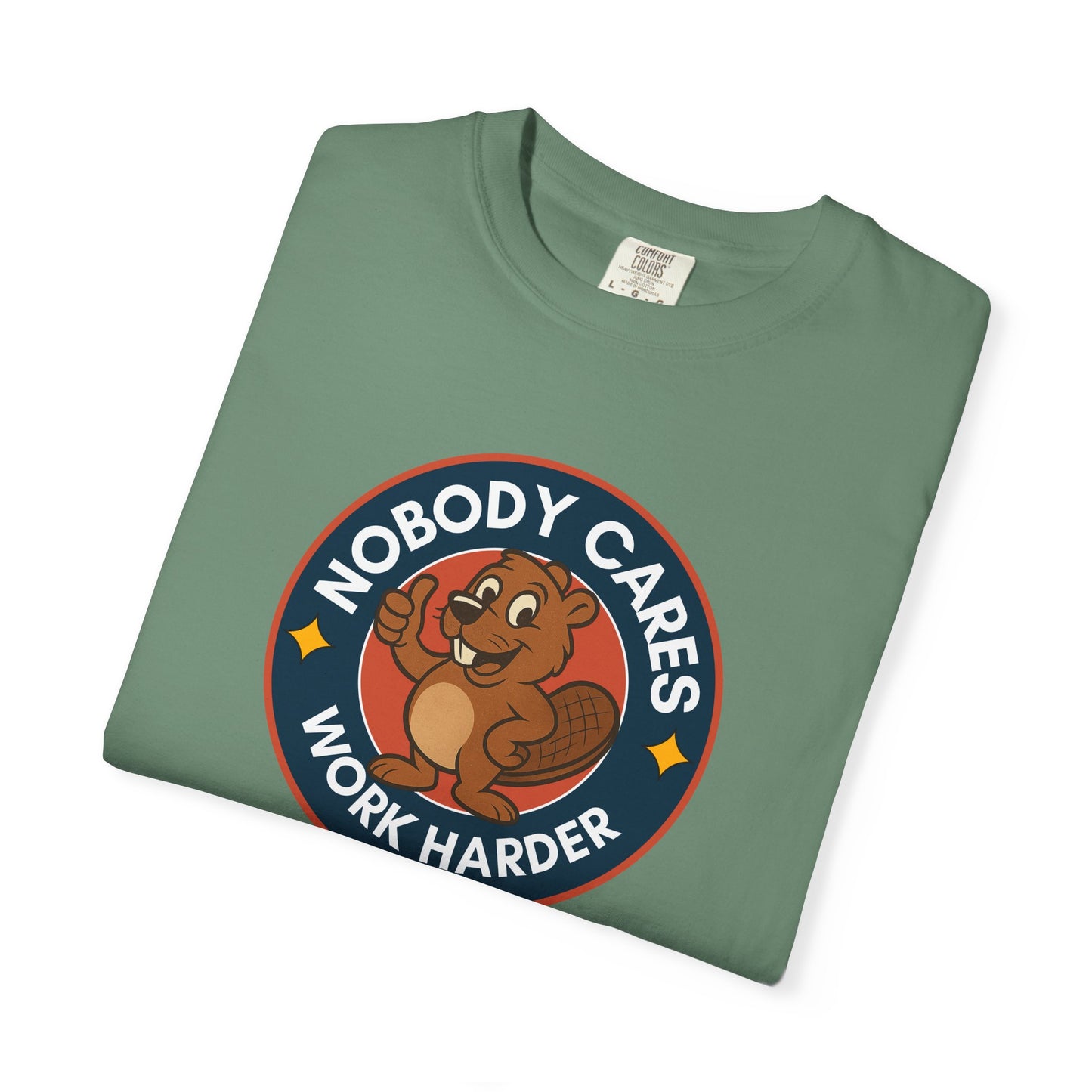 Playful Squirrel Motivation T-Shirt - Casual Tee for Fun Vibes, Gift for Friends, Work Harder Reminder, Birthday Gift, Humor Shirt