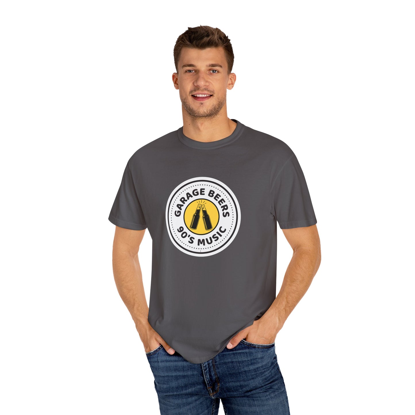 90's Music Garage Beers T-Shirt, Vintage Vibe Tee, Unisex Casual Shirt, Perfect for Parties, Music Lovers Gift, Retro Style Clothing