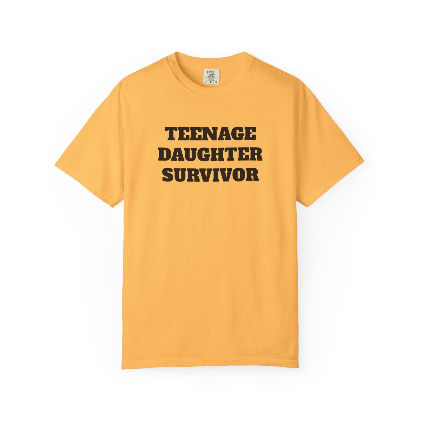 Teenage Daughter Survivor T-Shirt, Humor Tee for Parents, Funny Gift for Moms and Dads, Casual Wear, Parenting Gift, Family Humor Apparel