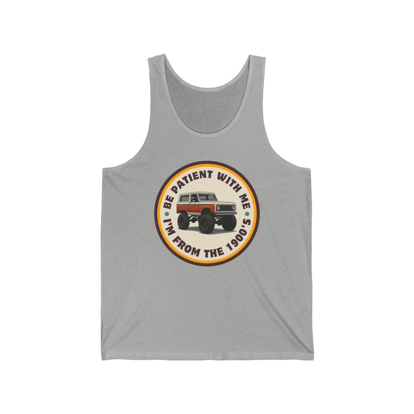 Vintage Ford Bronco Tank Top - Be Patient Design