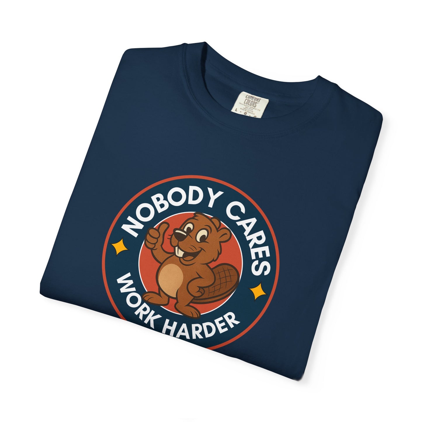Playful Squirrel Motivation T-Shirt - Casual Tee for Fun Vibes, Gift for Friends, Work Harder Reminder, Birthday Gift, Humor Shirt