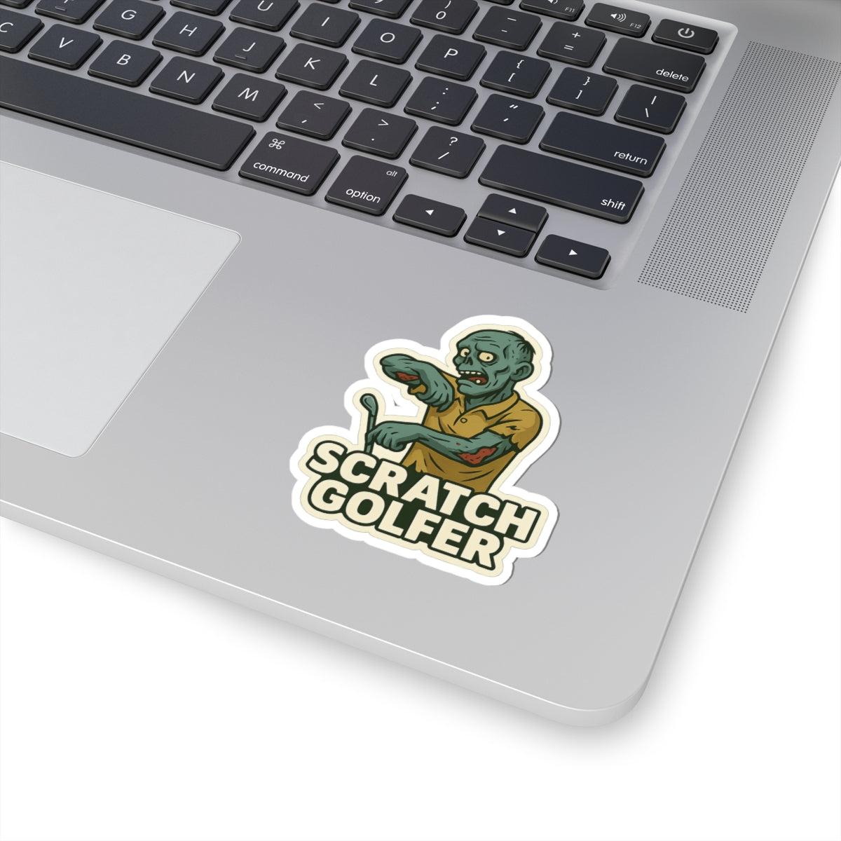 Stickers - Funny Scratch Golfer vs. Zombie Play on Words