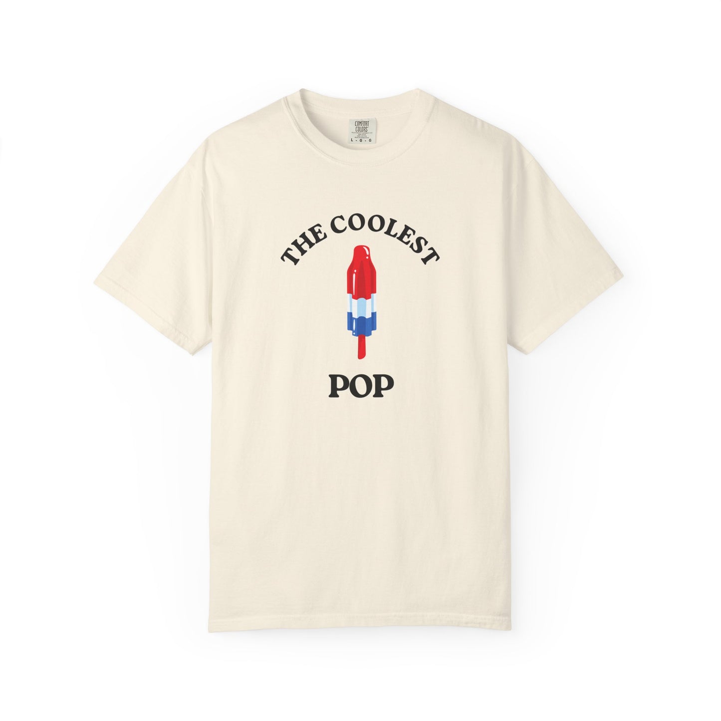 Coolest Pop T-Shirt, Fun Summer Tee, Unisex Graphic Tee, Ice Cream Lover Gift, Beach Party Shirt, Creative Summer Apparel