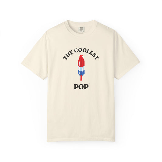 Coolest Pop T-Shirt, Fun Summer Tee, Unisex Graphic Tee, Ice Cream Lover Gift, Beach Party Shirt, Creative Summer Apparel