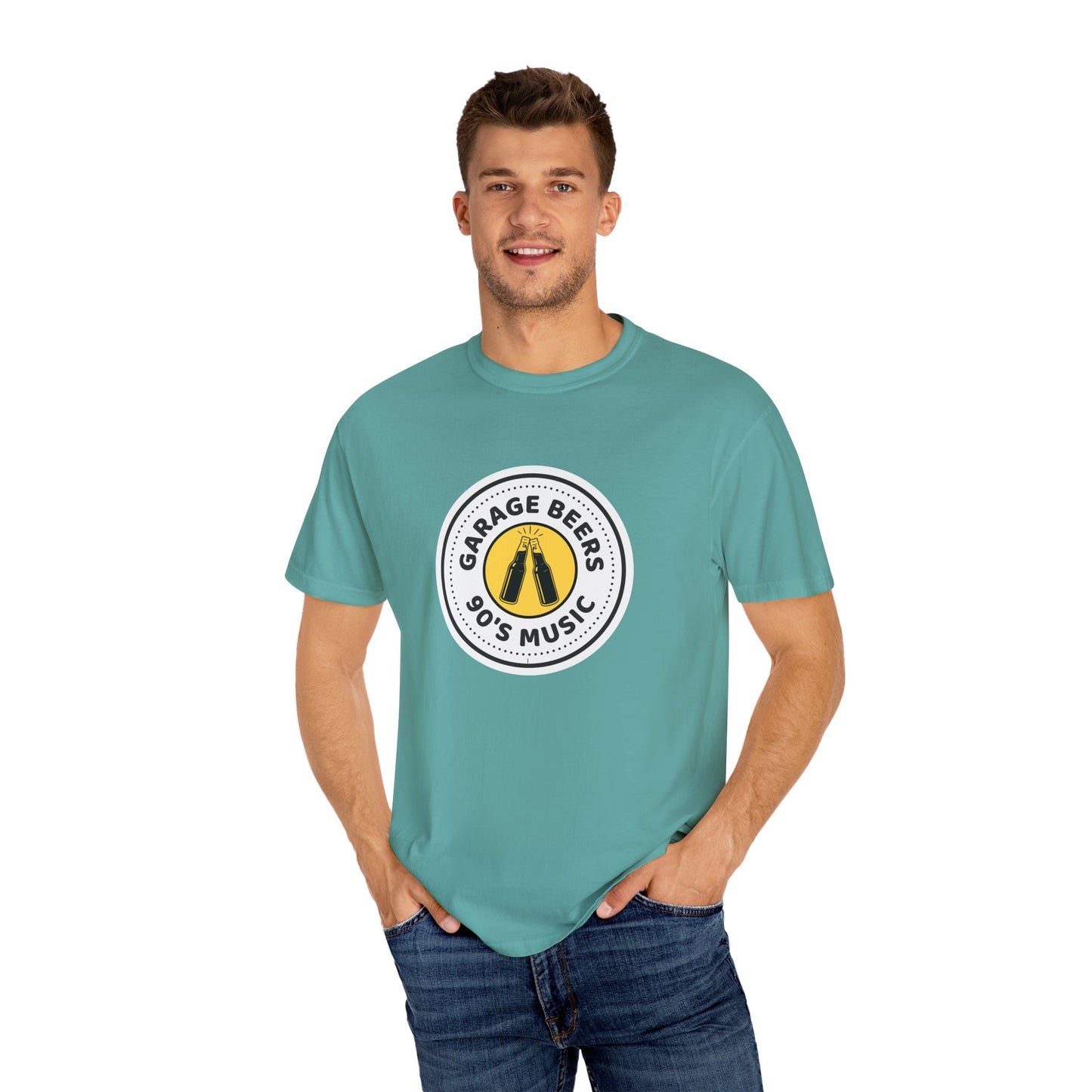 90's Music Garage Beers T-Shirt, Vintage Vibe Tee, Unisex Casual Shirt, Perfect for Parties, Music Lovers Gift, Retro Style Clothing