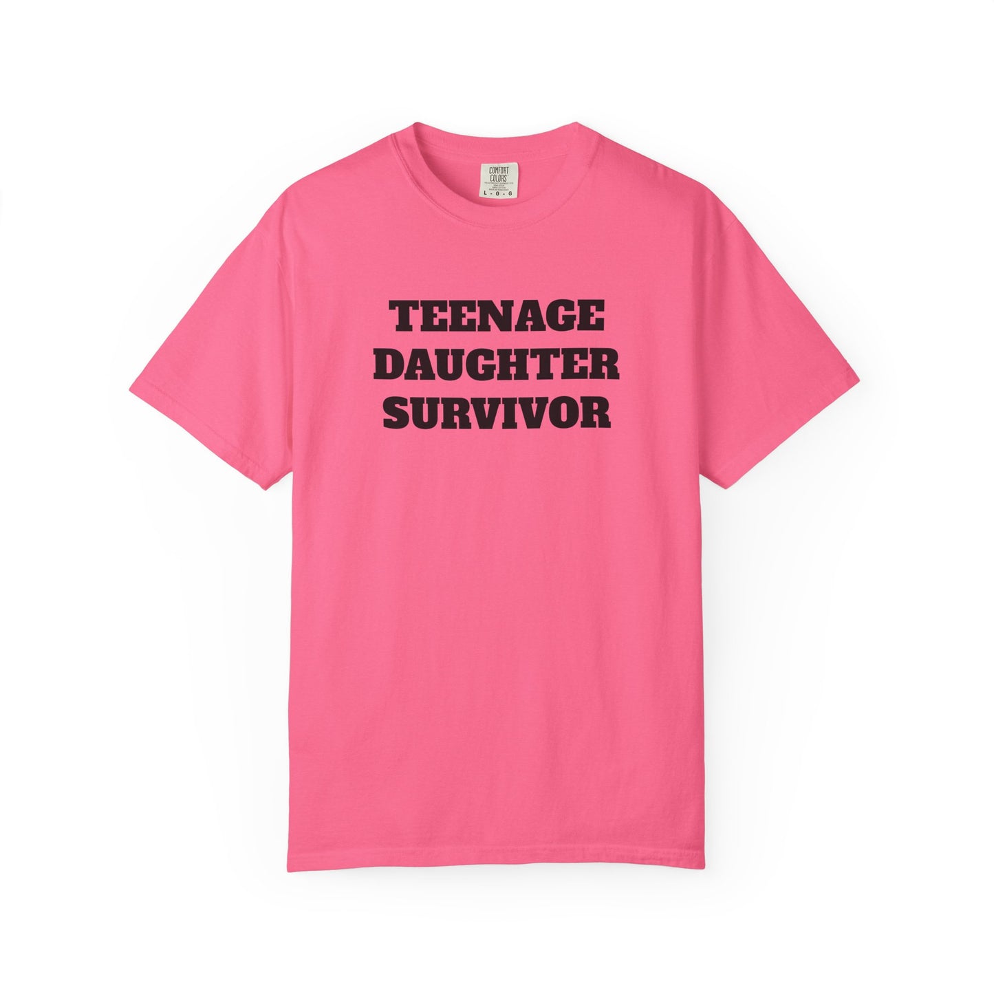 Teenage Daughter Survivor T-Shirt, Humor Tee for Parents, Funny Gift for Moms and Dads, Casual Wear, Parenting Gift, Family Humor Apparel