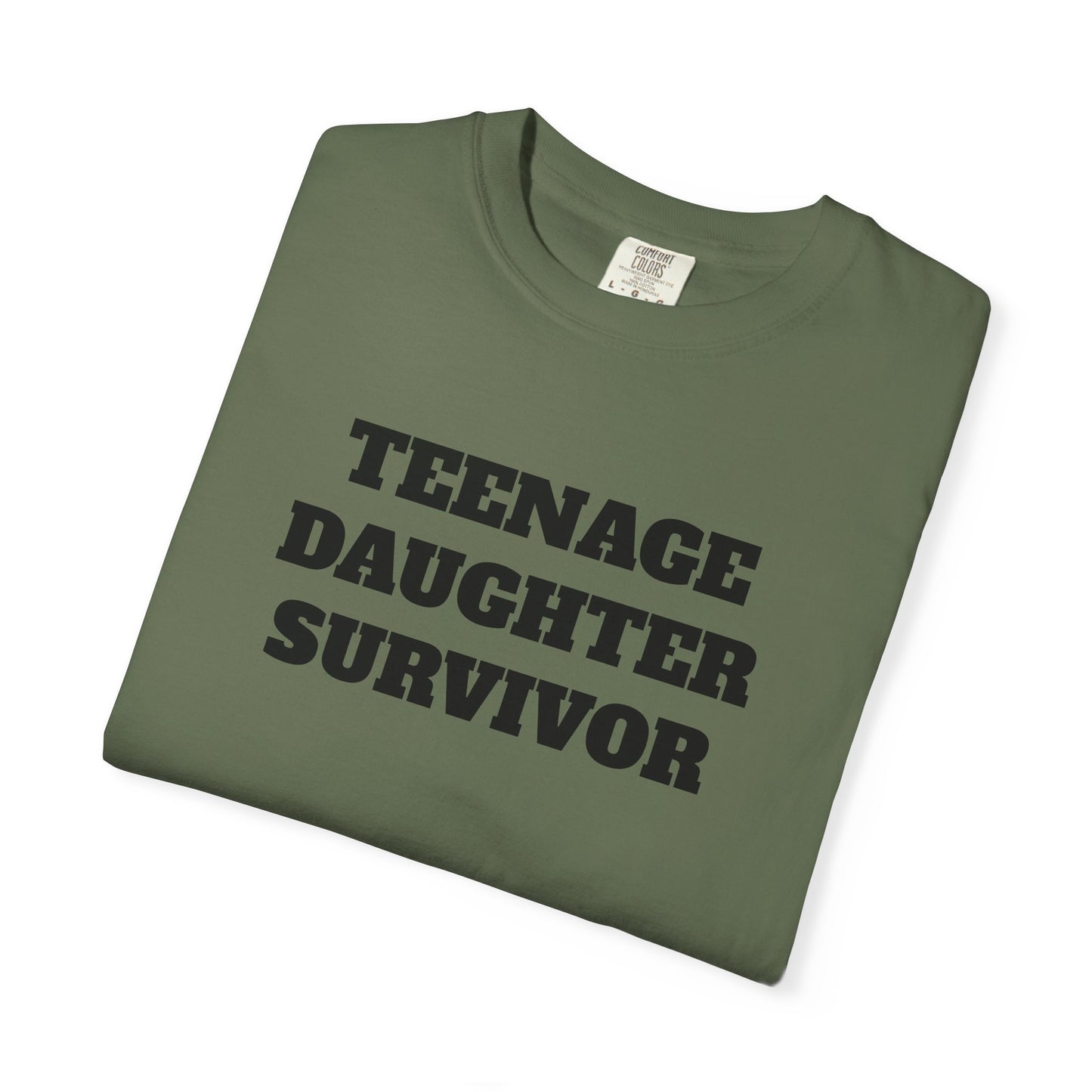 Teenage Daughter Survivor T-Shirt, Humor Tee for Parents, Funny Gift for Moms and Dads, Casual Wear, Parenting Gift, Family Humor Apparel