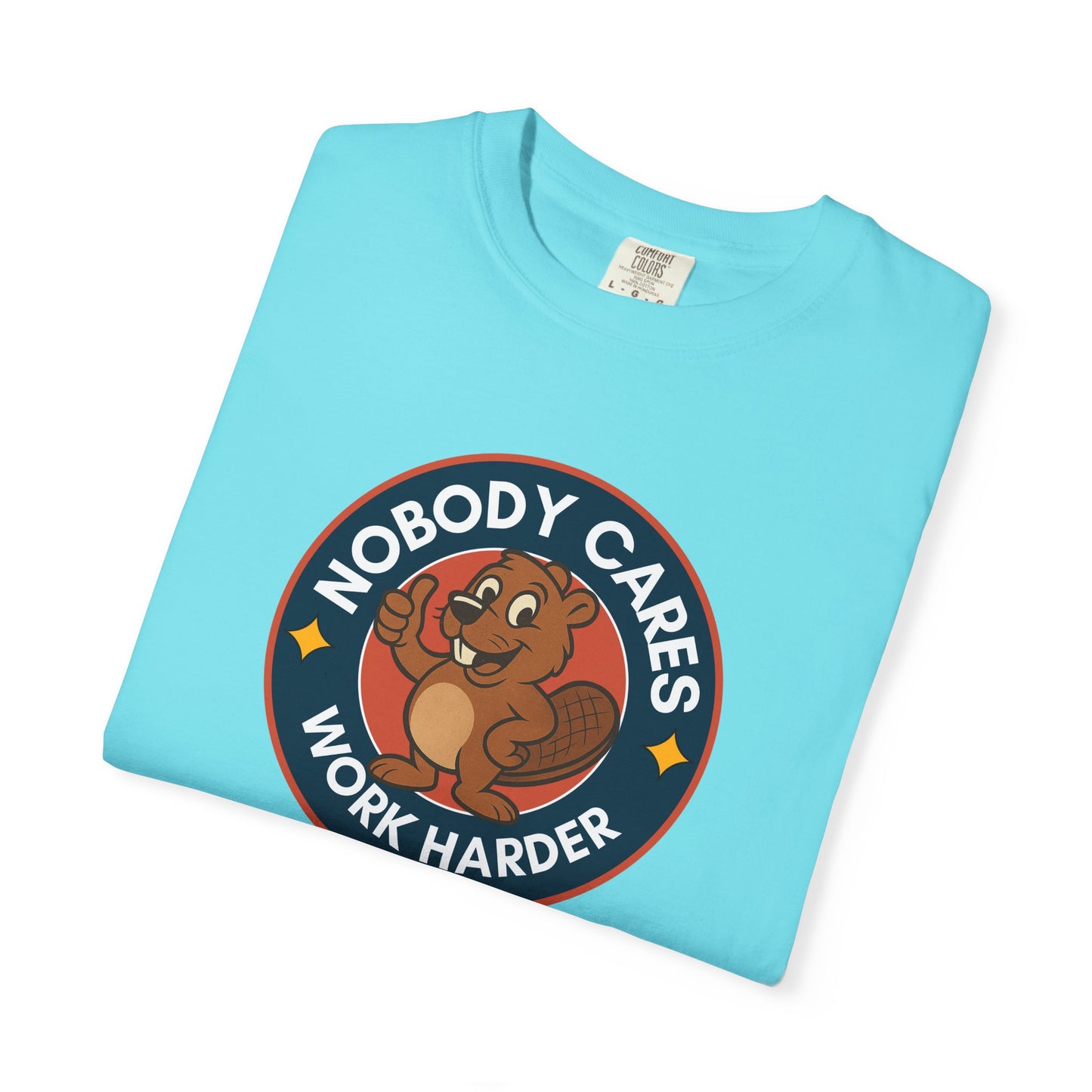 Playful Squirrel Motivation T-Shirt - Casual Tee for Fun Vibes, Gift for Friends, Work Harder Reminder, Birthday Gift, Humor Shirt