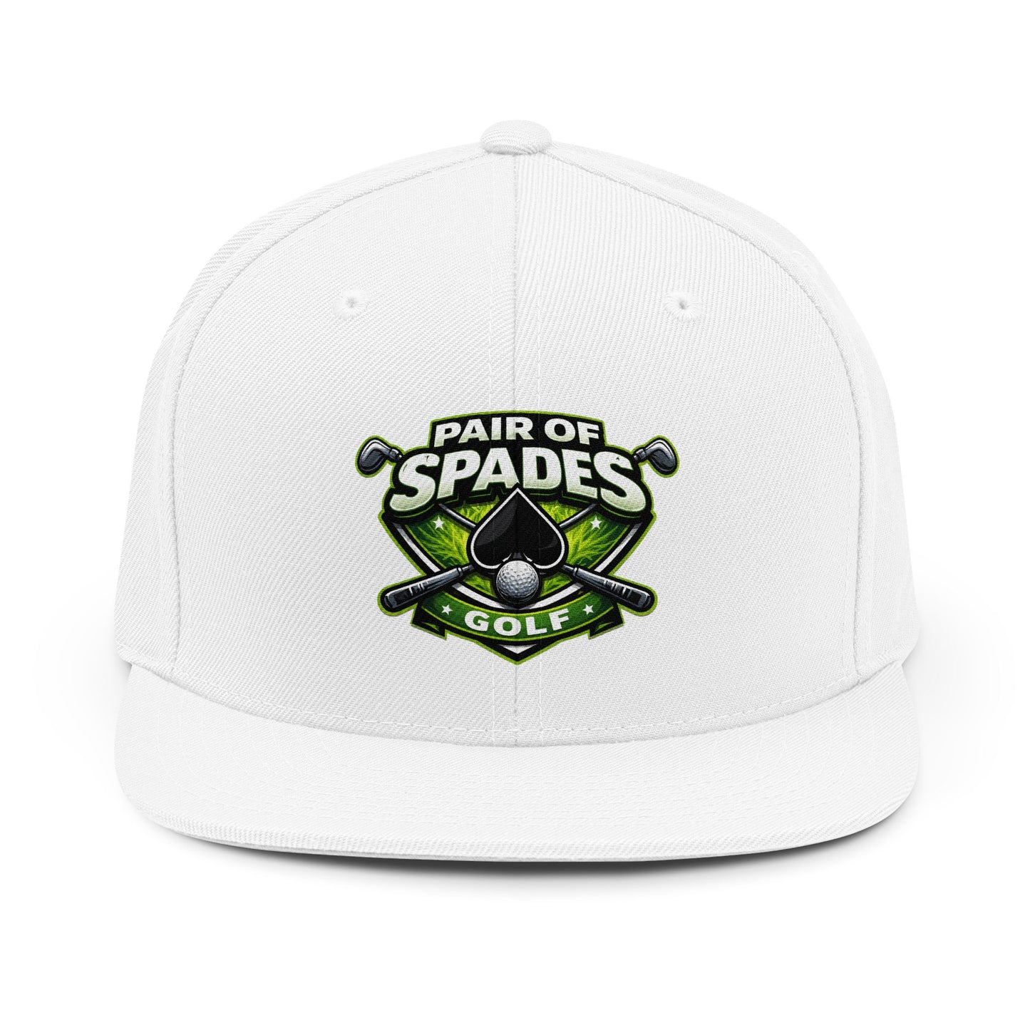 Unisex Snapback Hat - Pair of Spades Golf Hat