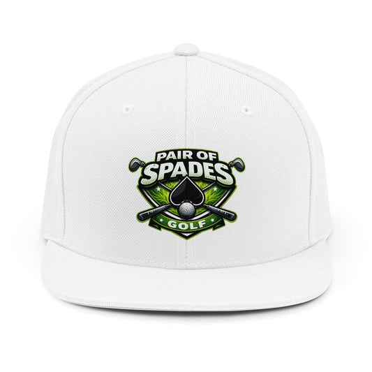 Unisex Snapback Hat - Pair of Spades Golf Hat