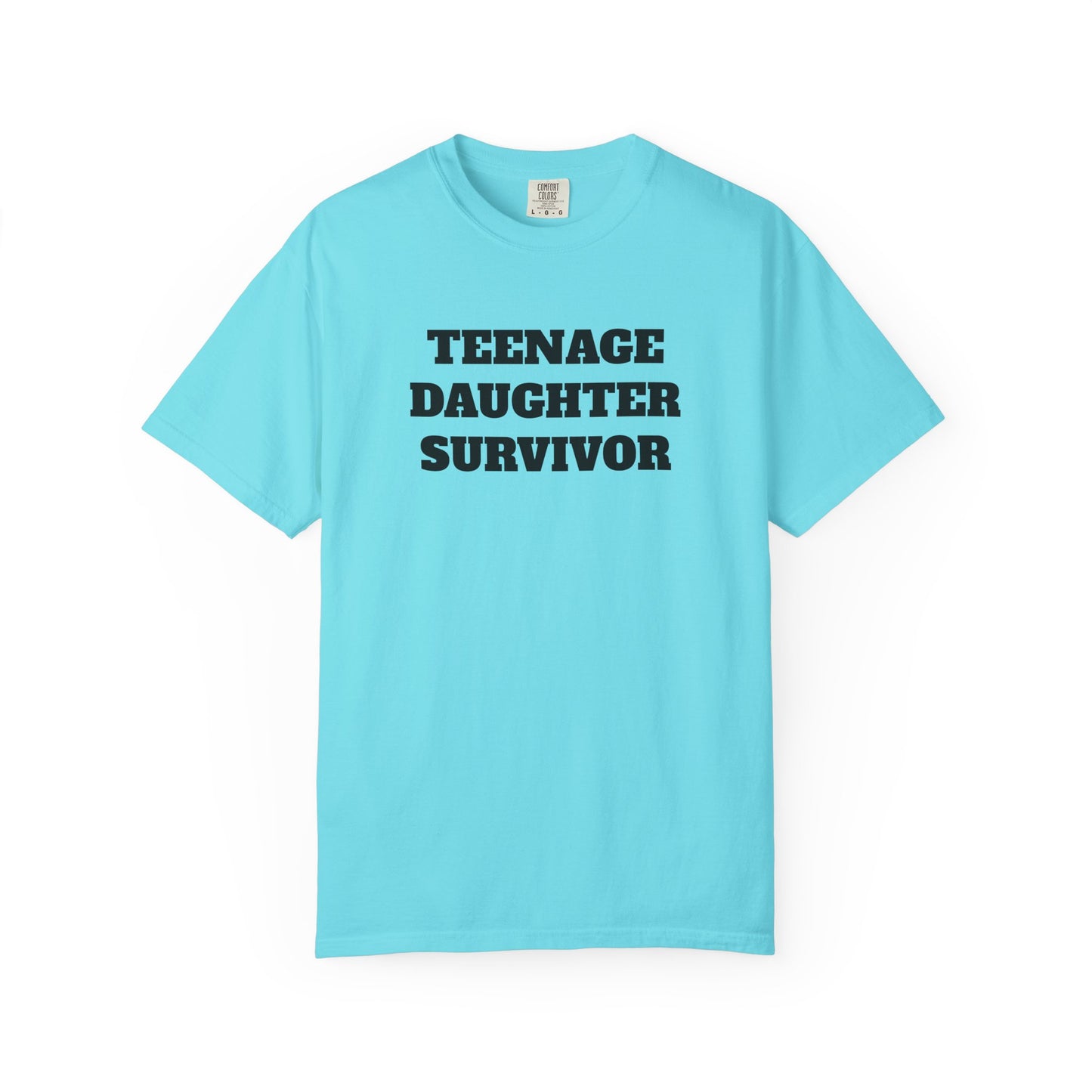 Teenage Daughter Survivor T-Shirt, Humor Tee for Parents, Funny Gift for Moms and Dads, Casual Wear, Parenting Gift, Family Humor Apparel