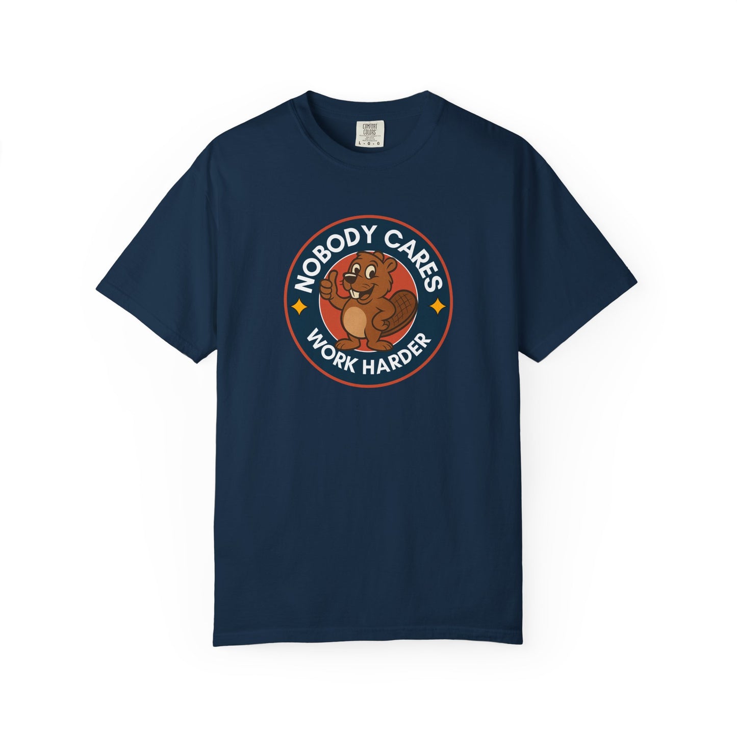 Playful Squirrel Motivation T-Shirt - Casual Tee for Fun Vibes, Gift for Friends, Work Harder Reminder, Birthday Gift, Humor Shirt