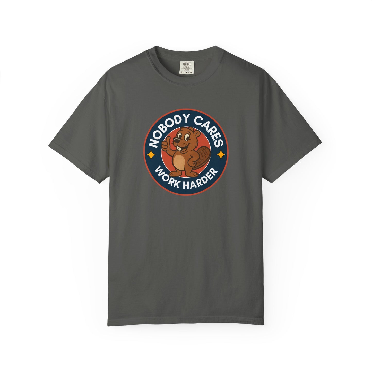 Playful Squirrel Motivation T-Shirt - Casual Tee for Fun Vibes, Gift for Friends, Work Harder Reminder, Birthday Gift, Humor Shirt