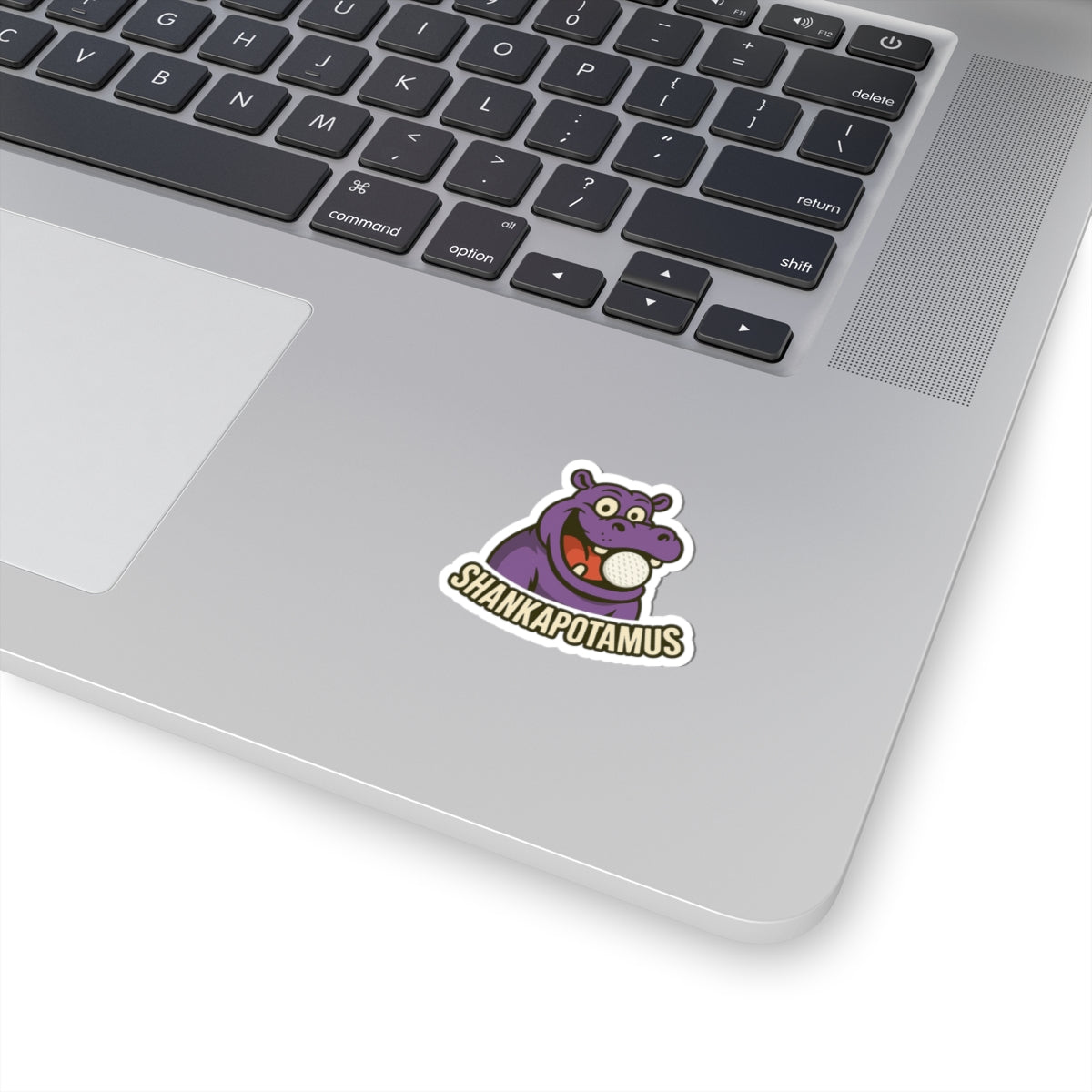 Funny Hippo Kiss-Cut Stickers, Cute Animal Stickers, Laptop Stickers, Vinyl Decals, Gift for Kids, Office Decor