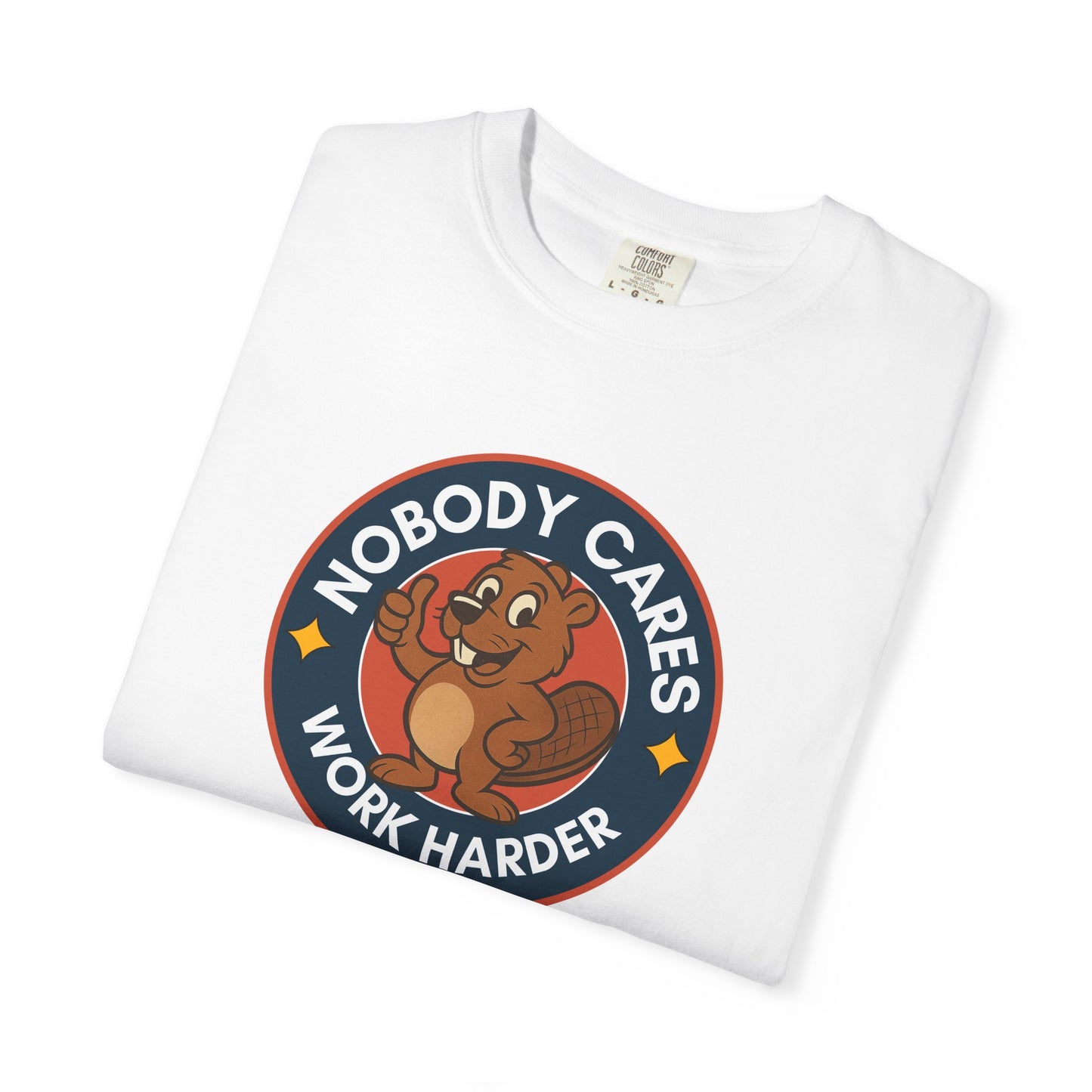 Playful Squirrel Motivation T-Shirt - Casual Tee for Fun Vibes, Gift for Friends, Work Harder Reminder, Birthday Gift, Humor Shirt