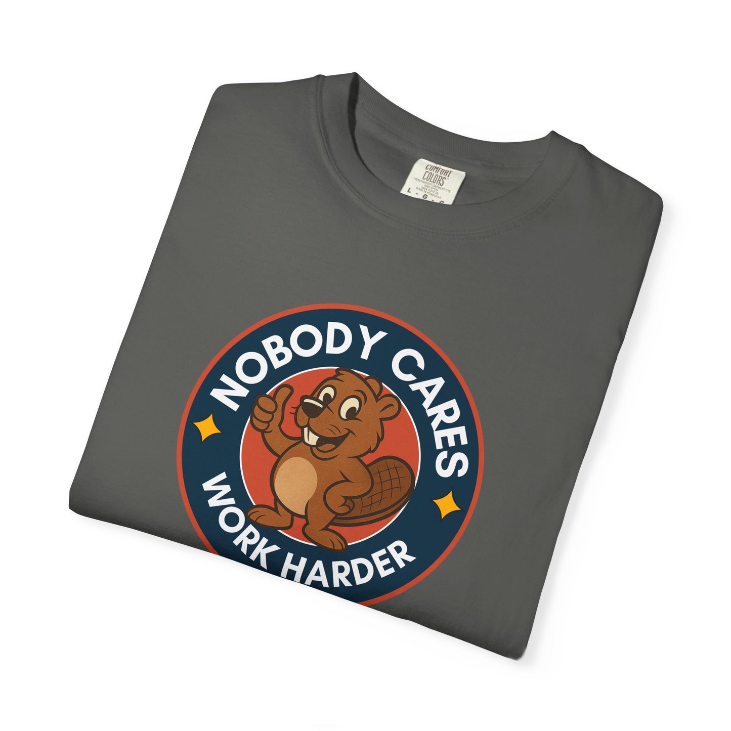 Playful Squirrel Motivation T-Shirt - Casual Tee for Fun Vibes, Gift for Friends, Work Harder Reminder, Birthday Gift, Humor Shirt