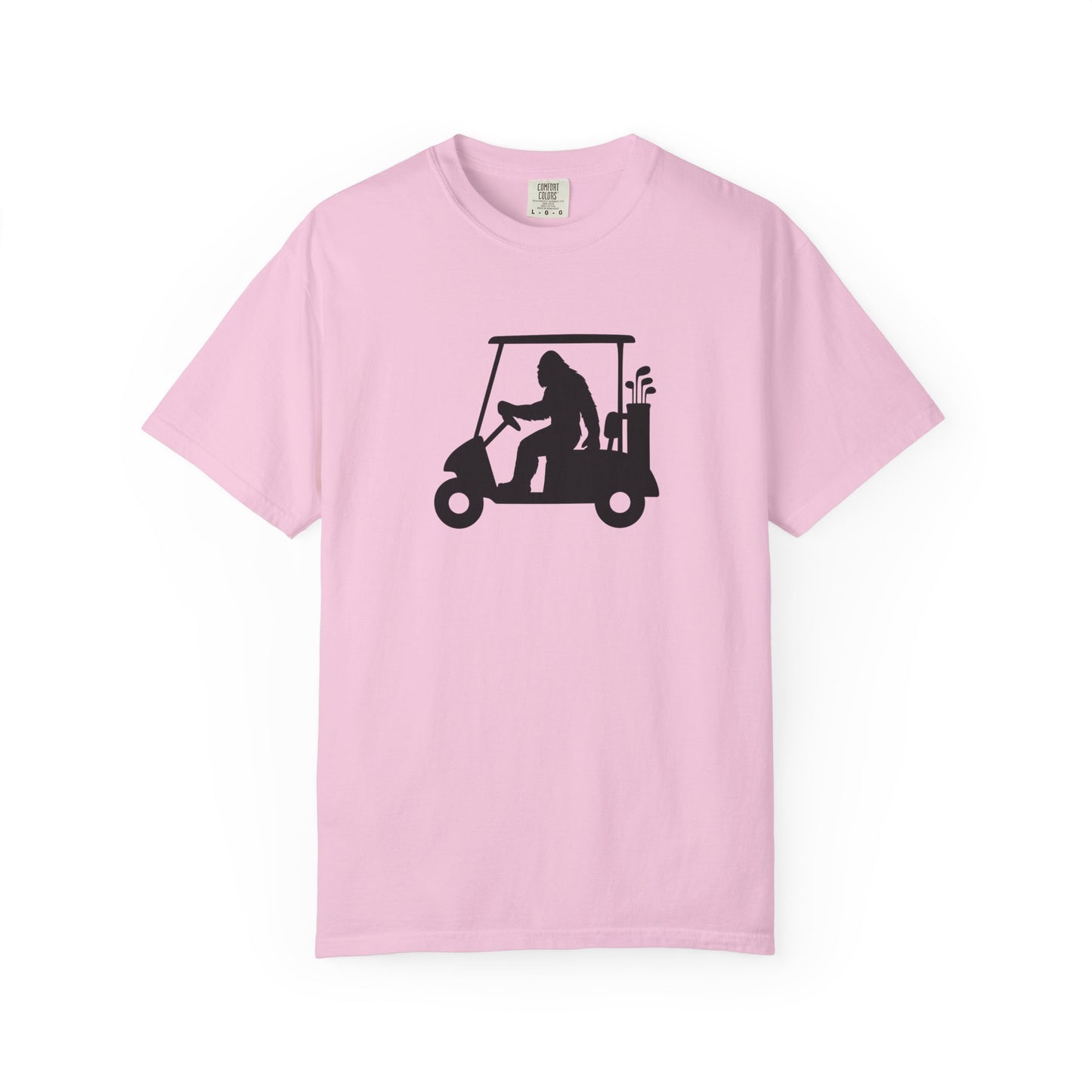 Garment-Dyed T-shirt - Big Foot Golf Cart Design