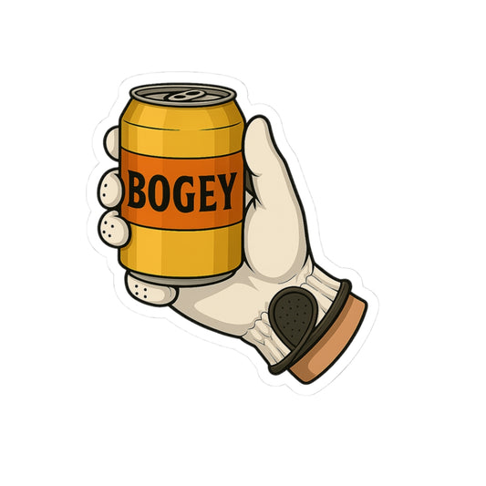 Bogey Beer Kiss-Cut Stickers | Fun Vinyl Decals for Golf Lovers, Laptop, Water Bottles, Gift Ideas, Sports Fans