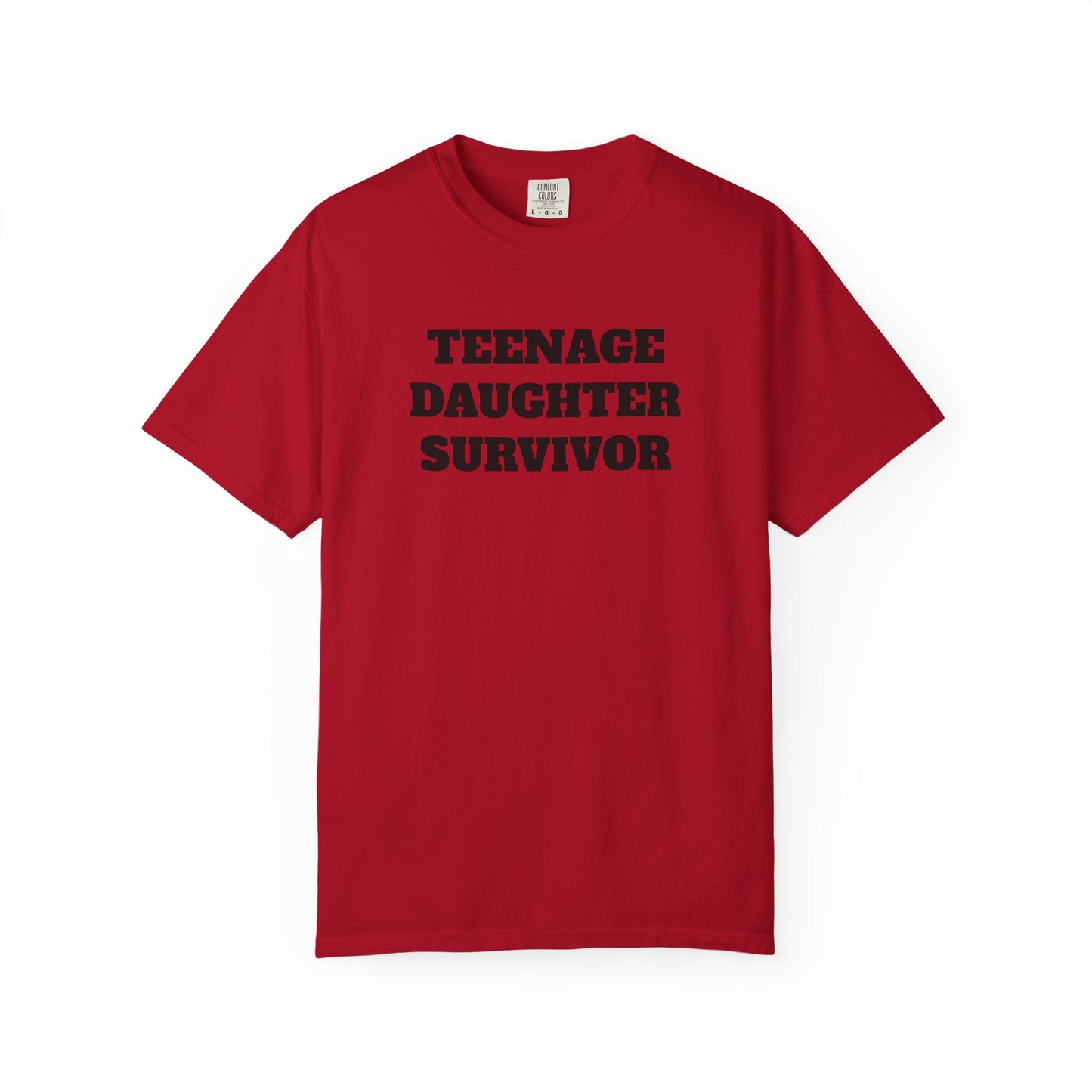 Teenage Daughter Survivor T-Shirt, Humor Tee for Parents, Funny Gift for Moms and Dads, Casual Wear, Parenting Gift, Family Humor Apparel
