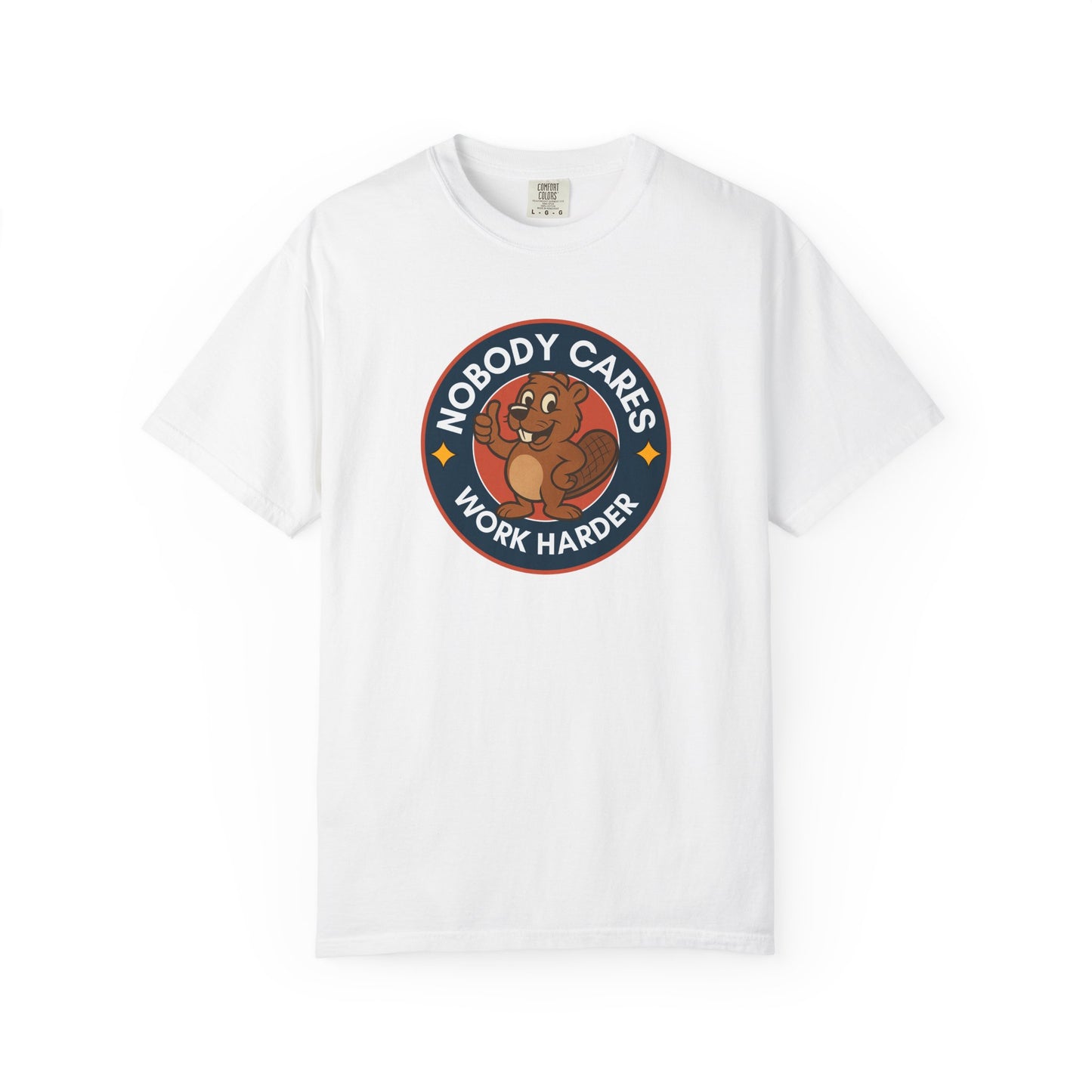 Playful Squirrel Motivation T-Shirt - Casual Tee for Fun Vibes, Gift for Friends, Work Harder Reminder, Birthday Gift, Humor Shirt