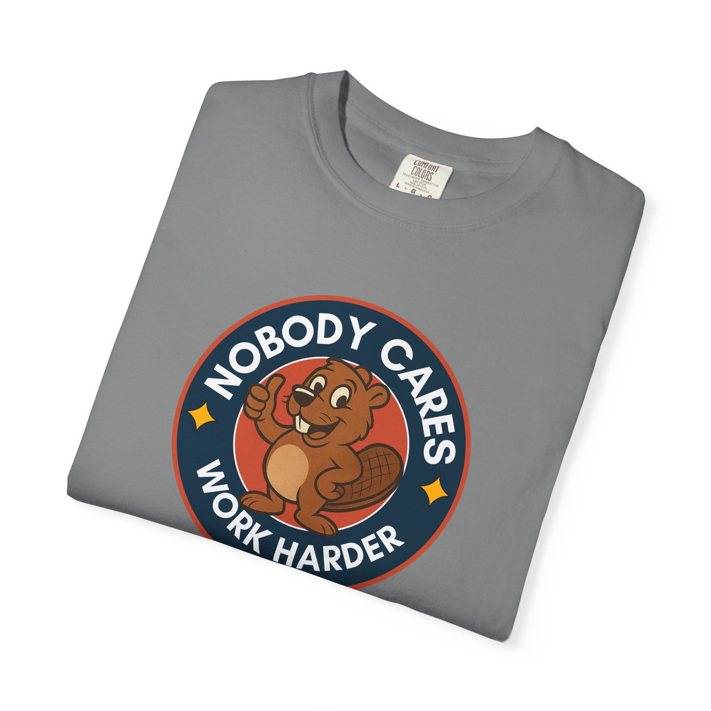 Playful Squirrel Motivation T-Shirt - Casual Tee for Fun Vibes, Gift for Friends, Work Harder Reminder, Birthday Gift, Humor Shirt