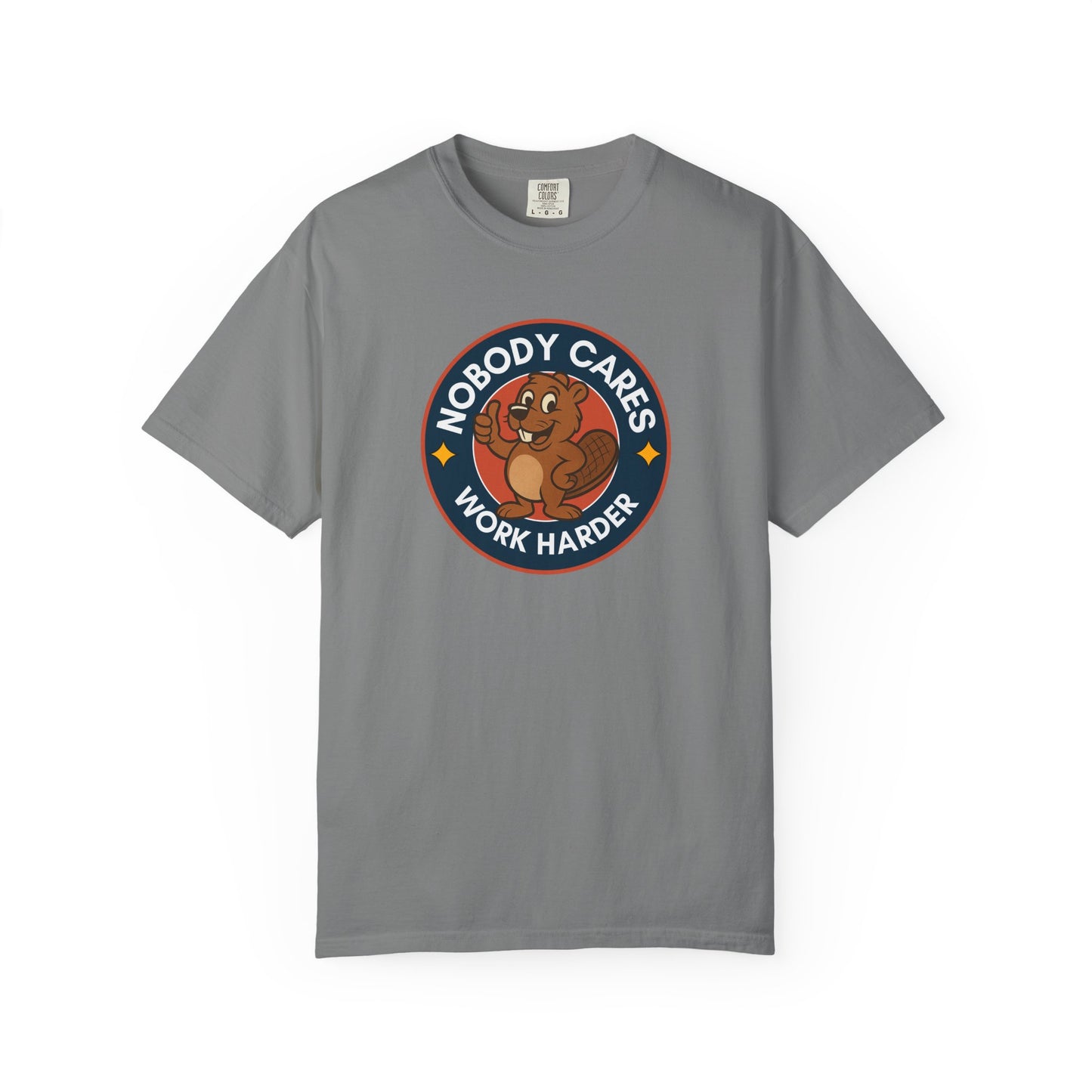 Playful Squirrel Motivation T-Shirt - Casual Tee for Fun Vibes, Gift for Friends, Work Harder Reminder, Birthday Gift, Humor Shirt
