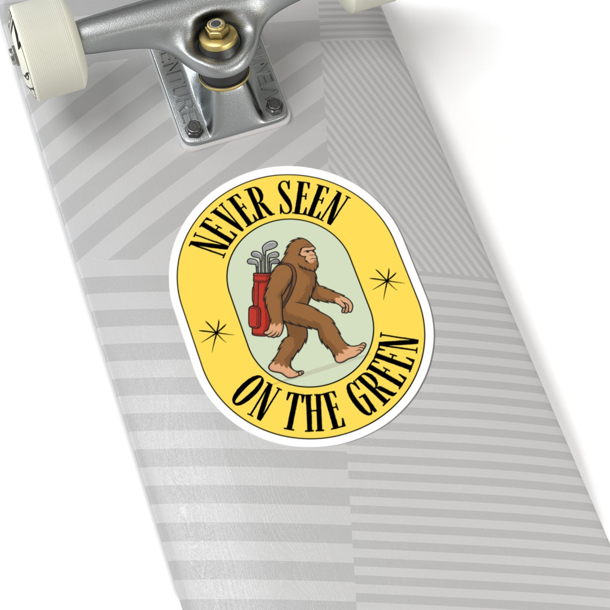Funny Bigfoot Golf Kiss-Cut Stickers