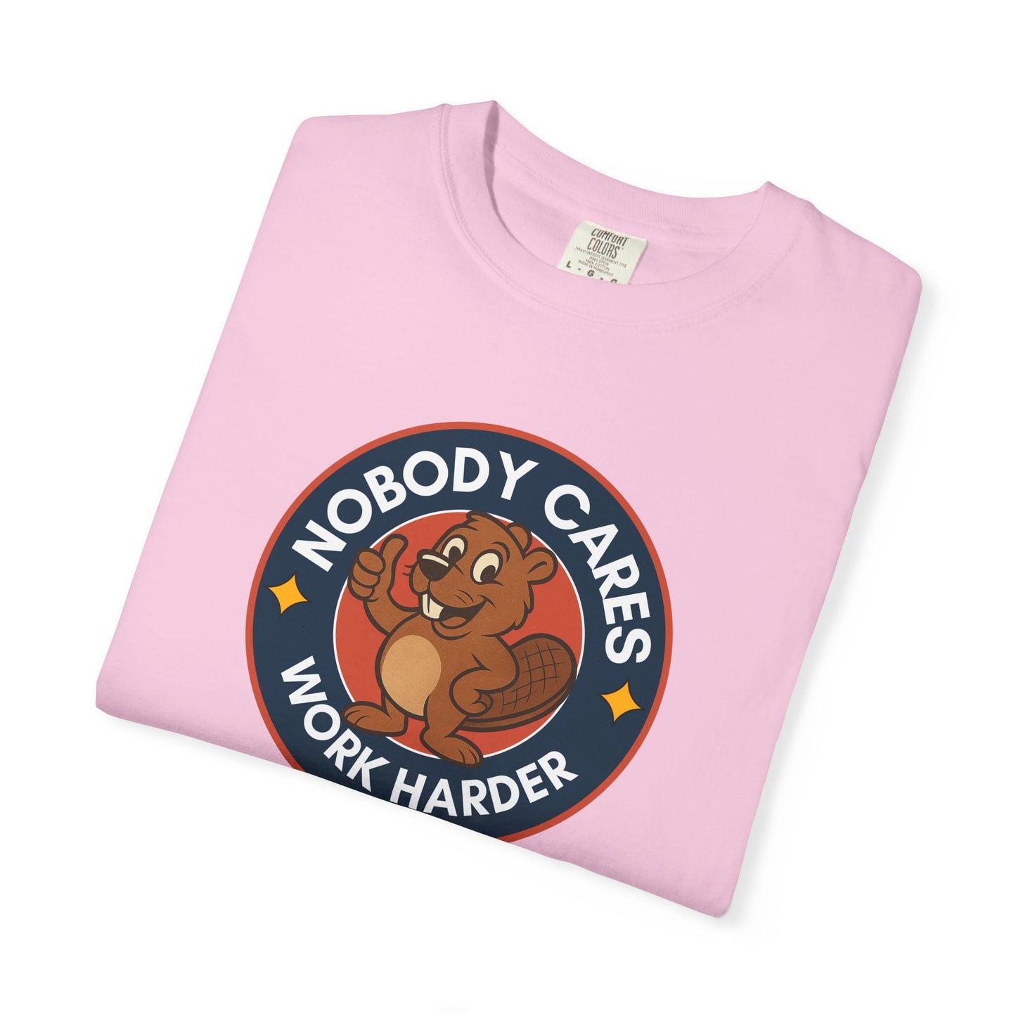 Playful Squirrel Motivation T-Shirt - Casual Tee for Fun Vibes, Gift for Friends, Work Harder Reminder, Birthday Gift, Humor Shirt