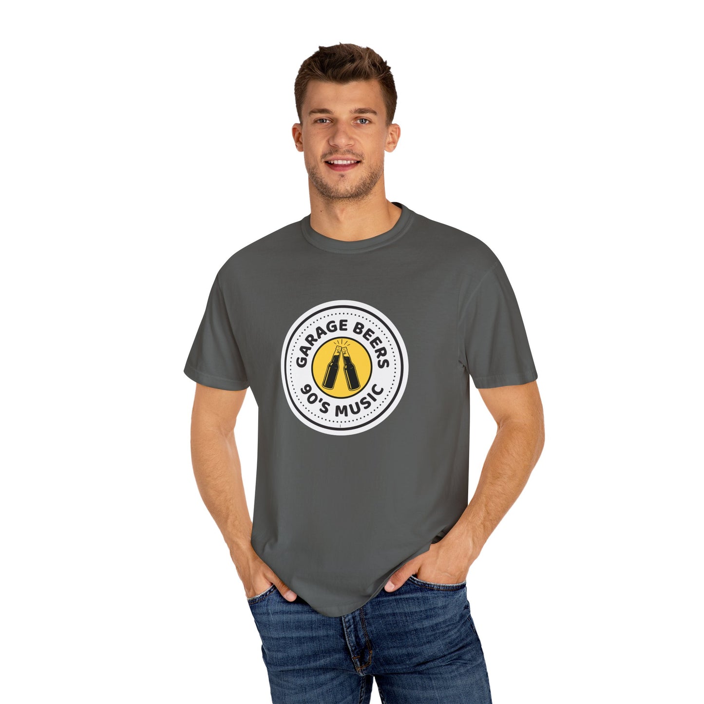 90's Music Garage Beers T-Shirt, Vintage Vibe Tee, Unisex Casual Shirt, Perfect for Parties, Music Lovers Gift, Retro Style Clothing