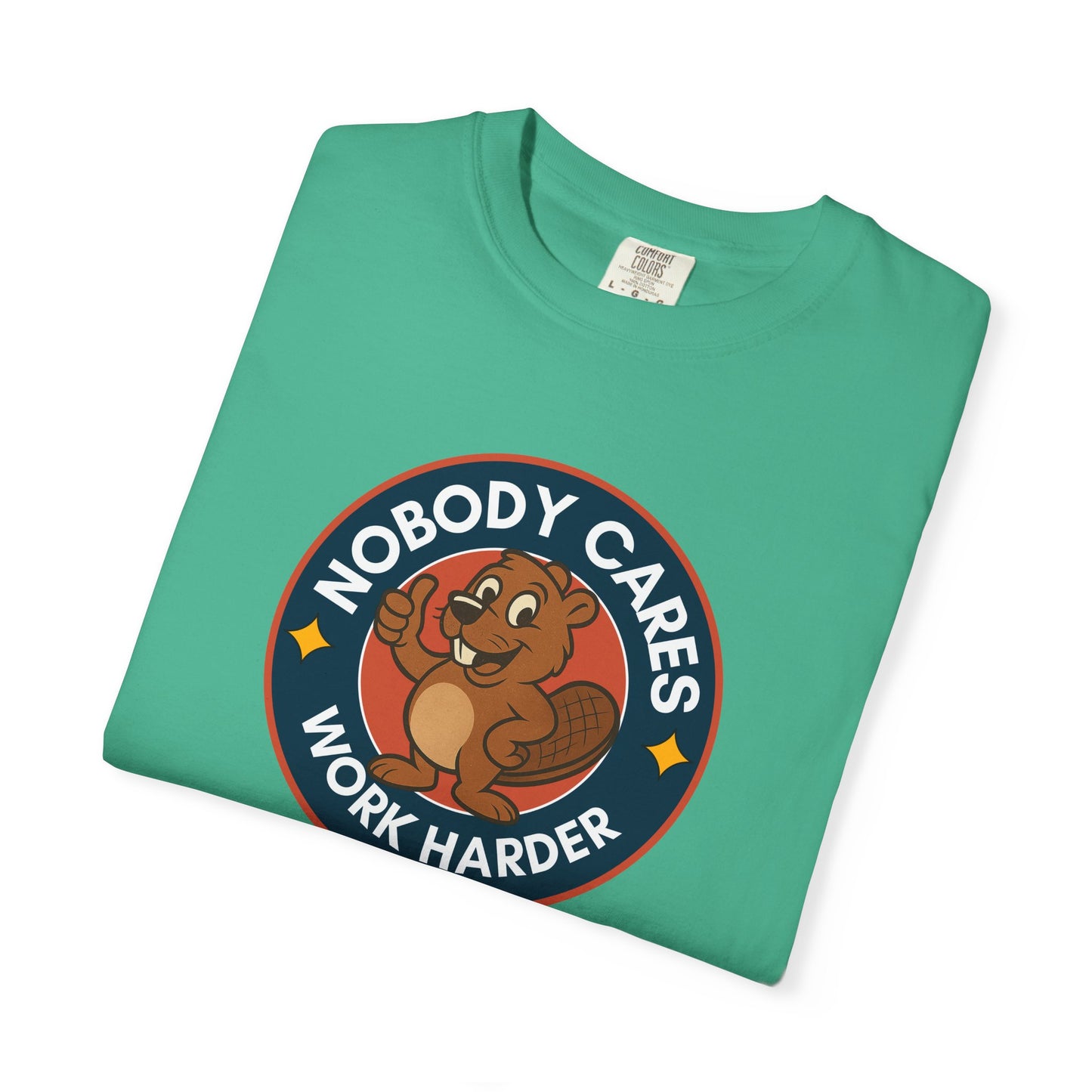 Playful Squirrel Motivation T-Shirt - Casual Tee for Fun Vibes, Gift for Friends, Work Harder Reminder, Birthday Gift, Humor Shirt