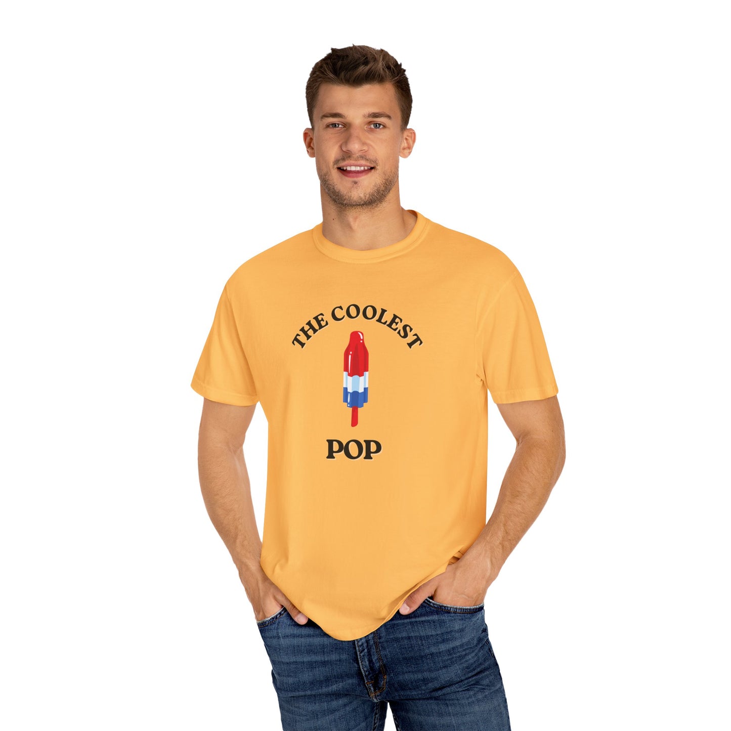 Coolest Pop T-Shirt, Fun Summer Tee, Unisex Graphic Tee, Ice Cream Lover Gift, Beach Party Shirt, Creative Summer Apparel