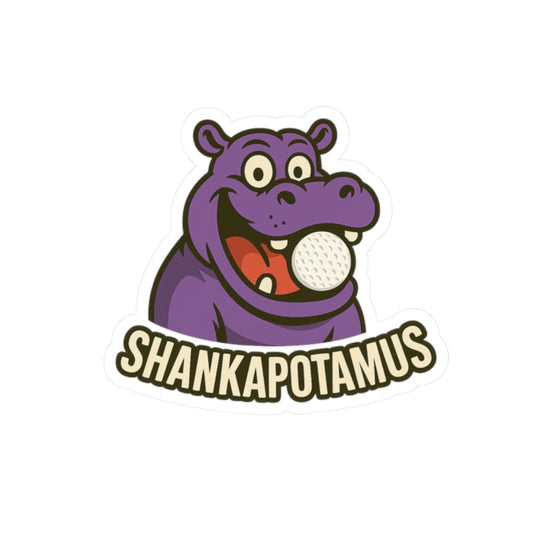 Funny Hippo Kiss-Cut Stickers, Cute Animal Stickers, Laptop Stickers, Vinyl Decals, Gift for Kids, Office Decor