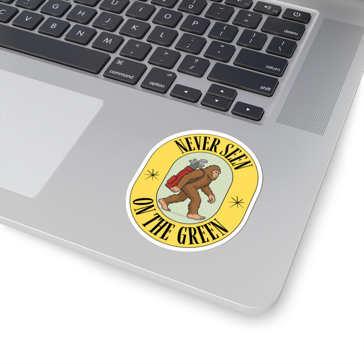 Funny Bigfoot Golf Kiss-Cut Stickers