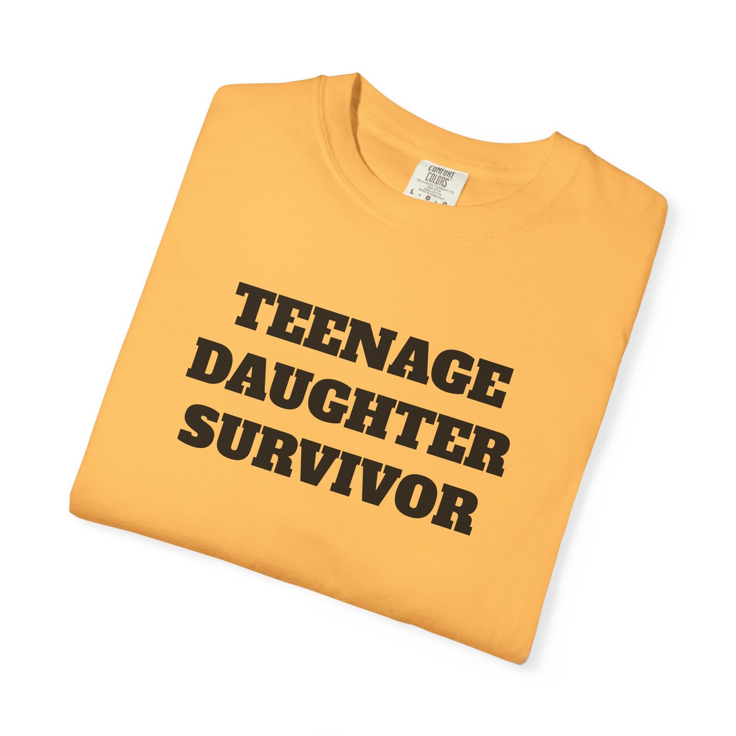 Teenage Daughter Survivor T-Shirt, Humor Tee for Parents, Funny Gift for Moms and Dads, Casual Wear, Parenting Gift, Family Humor Apparel