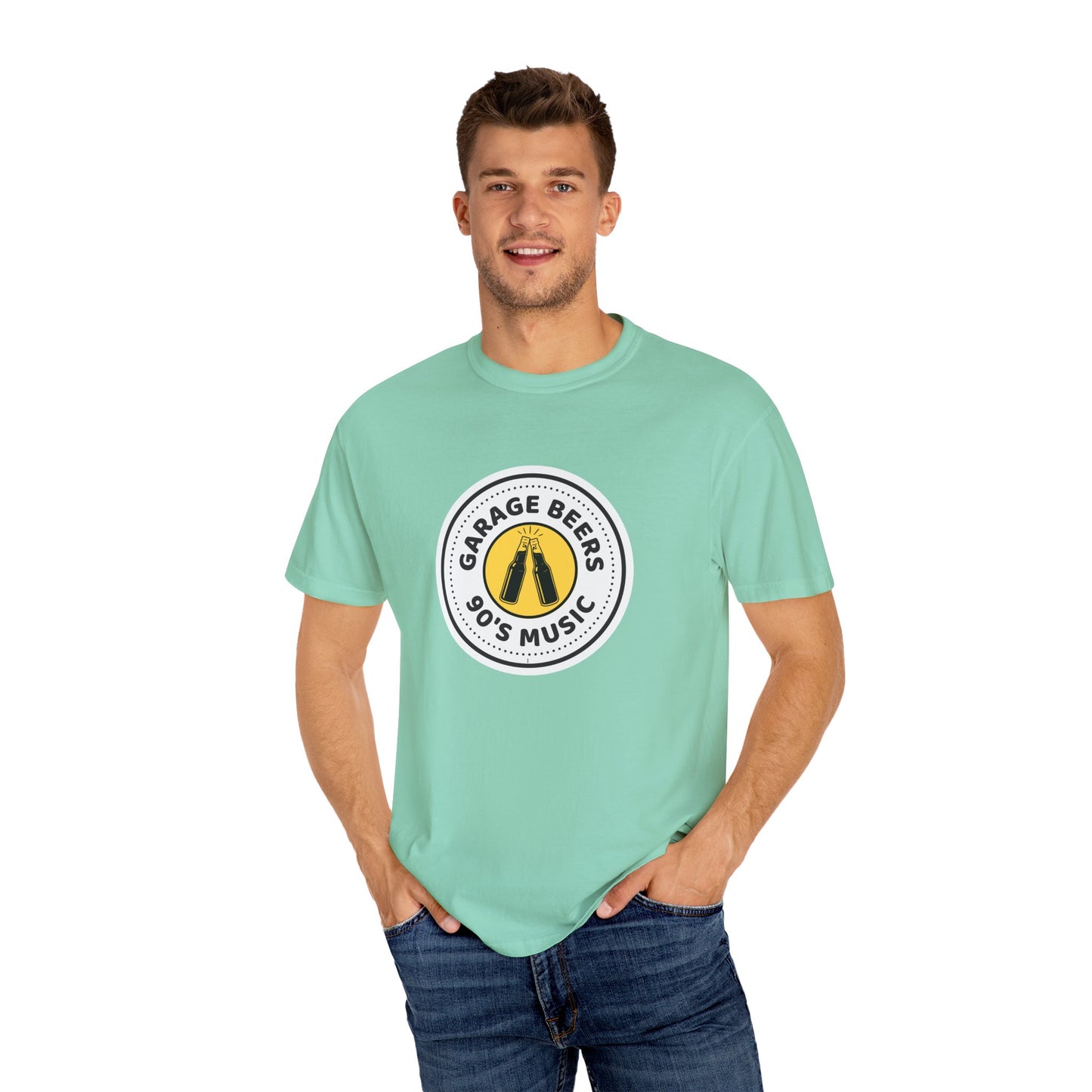 90's Music Garage Beers T-Shirt, Vintage Vibe Tee, Unisex Casual Shirt, Perfect for Parties, Music Lovers Gift, Retro Style Clothing