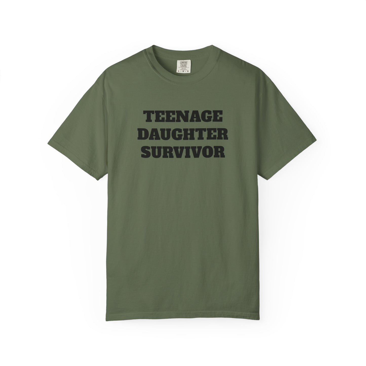 Teenage Daughter Survivor T-Shirt, Humor Tee for Parents, Funny Gift for Moms and Dads, Casual Wear, Parenting Gift, Family Humor Apparel