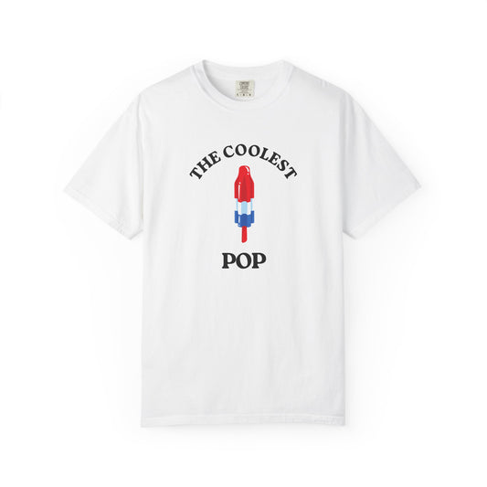 Coolest Pop T-Shirt, Fun Summer Tee, Unisex Graphic Tee, Ice Cream Lover Gift, Beach Party Shirt, Creative Summer Apparel