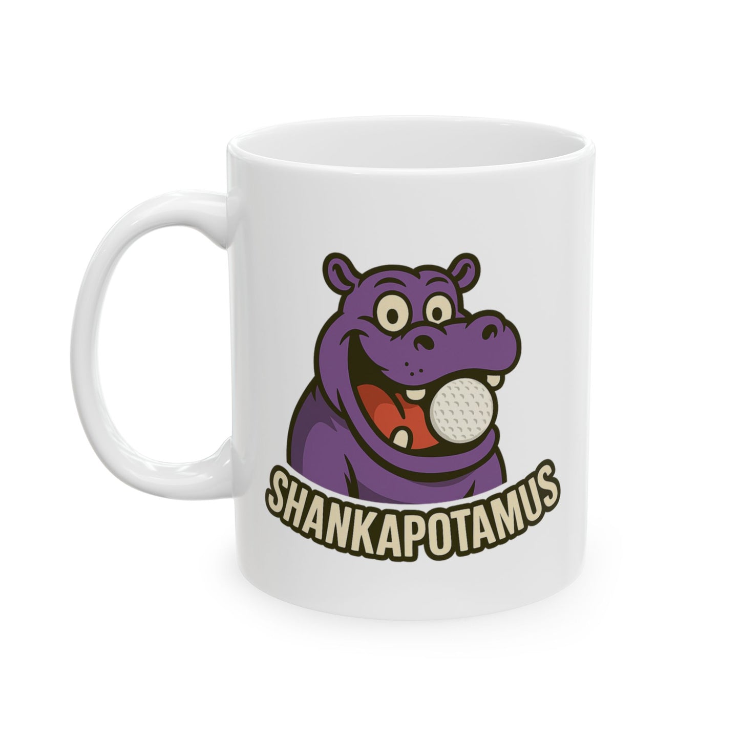 Hippo Lover's Ceramic Mug, Cute Hippo Mug, Gift for Animal Lovers, Funny Coffee Cup, Unique Kitchen Decor