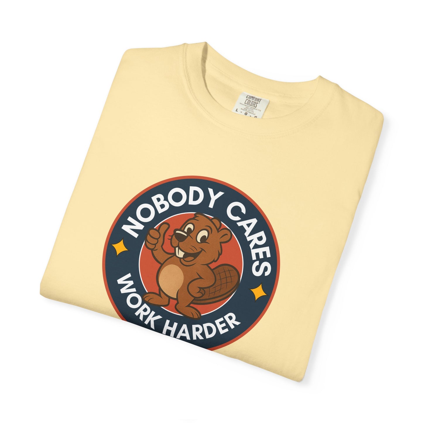Playful Squirrel Motivation T-Shirt - Casual Tee for Fun Vibes, Gift for Friends, Work Harder Reminder, Birthday Gift, Humor Shirt