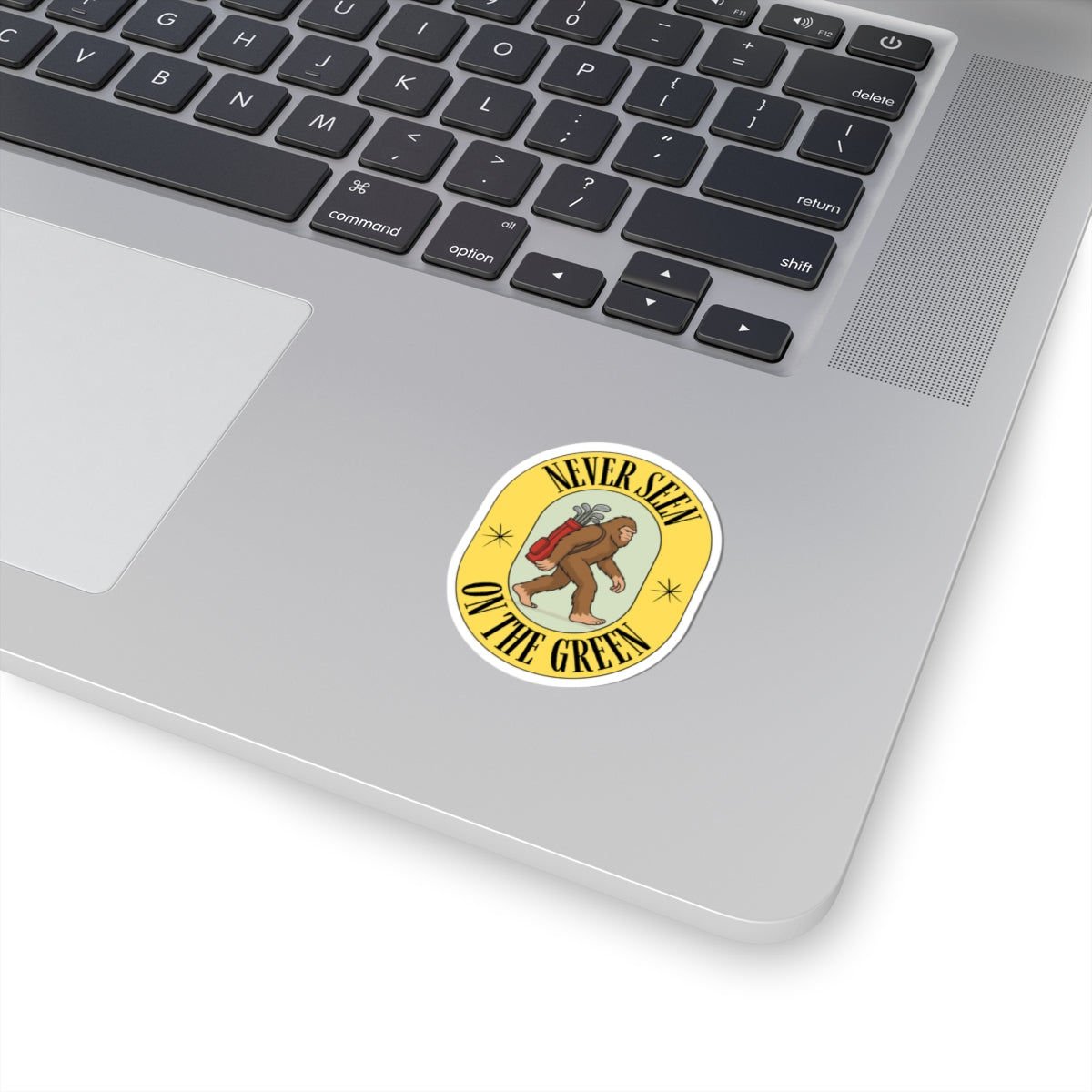 Funny Bigfoot Golf Kiss-Cut Stickers