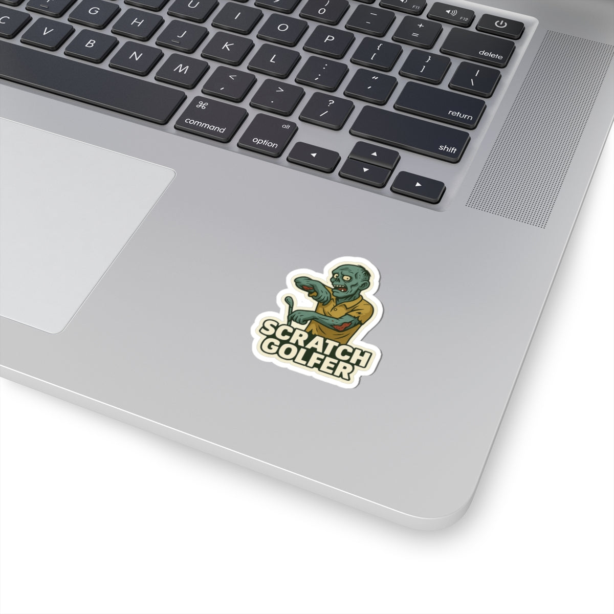 Stickers - Funny Scratch Golfer vs. Zombie Play on Words