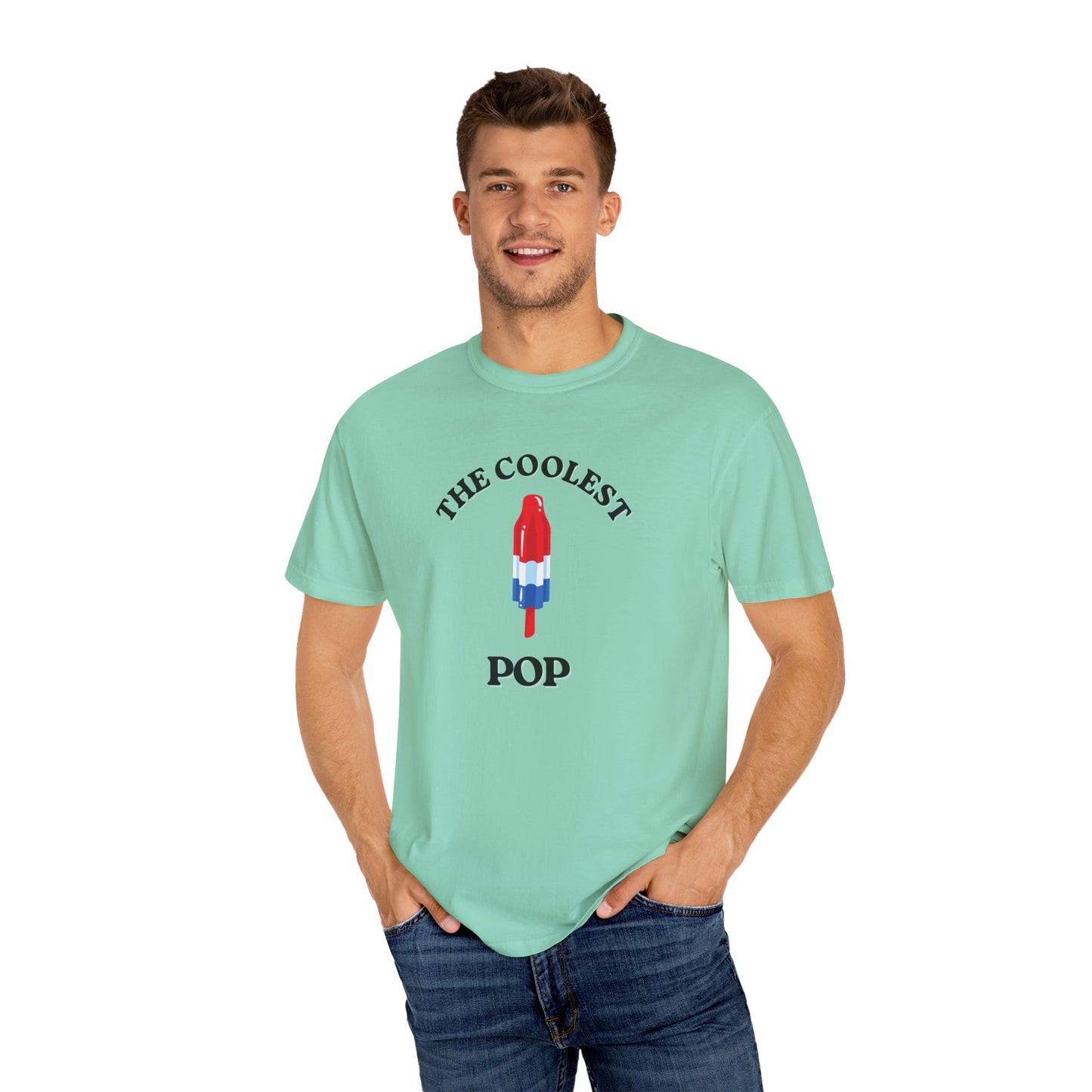 Coolest Pop T-Shirt, Fun Summer Tee, Unisex Graphic Tee, Ice Cream Lover Gift, Beach Party Shirt, Creative Summer Apparel