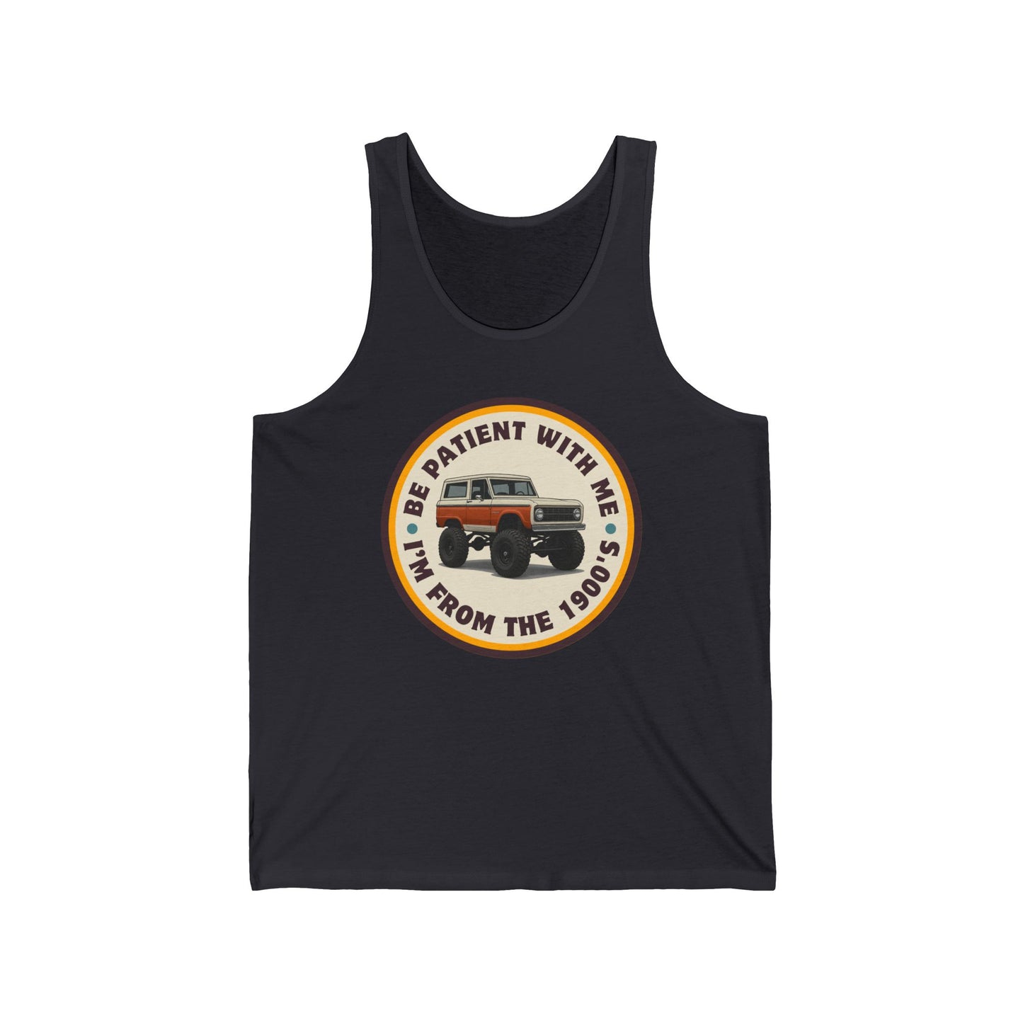 Vintage Ford Bronco Tank Top - Be Patient Design