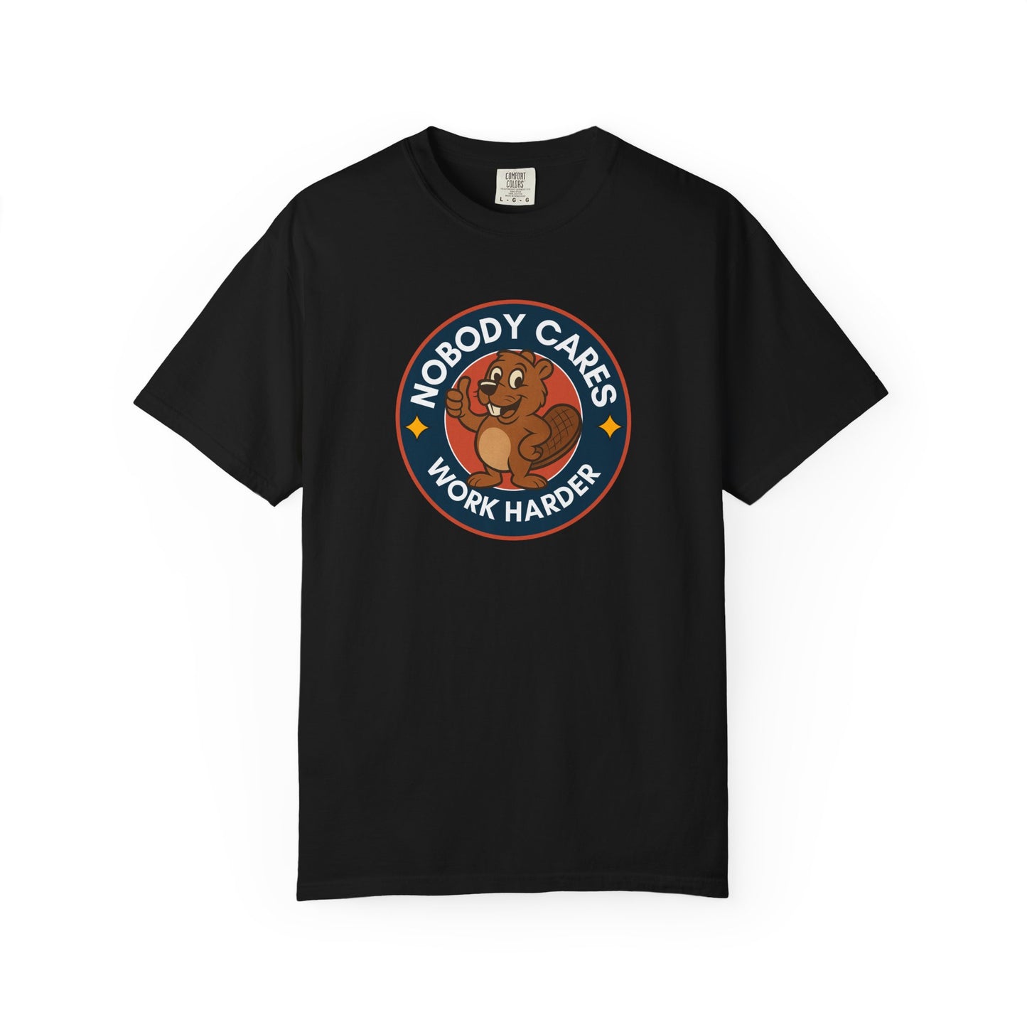 Playful Squirrel Motivation T-Shirt - Casual Tee for Fun Vibes, Gift for Friends, Work Harder Reminder, Birthday Gift, Humor Shirt
