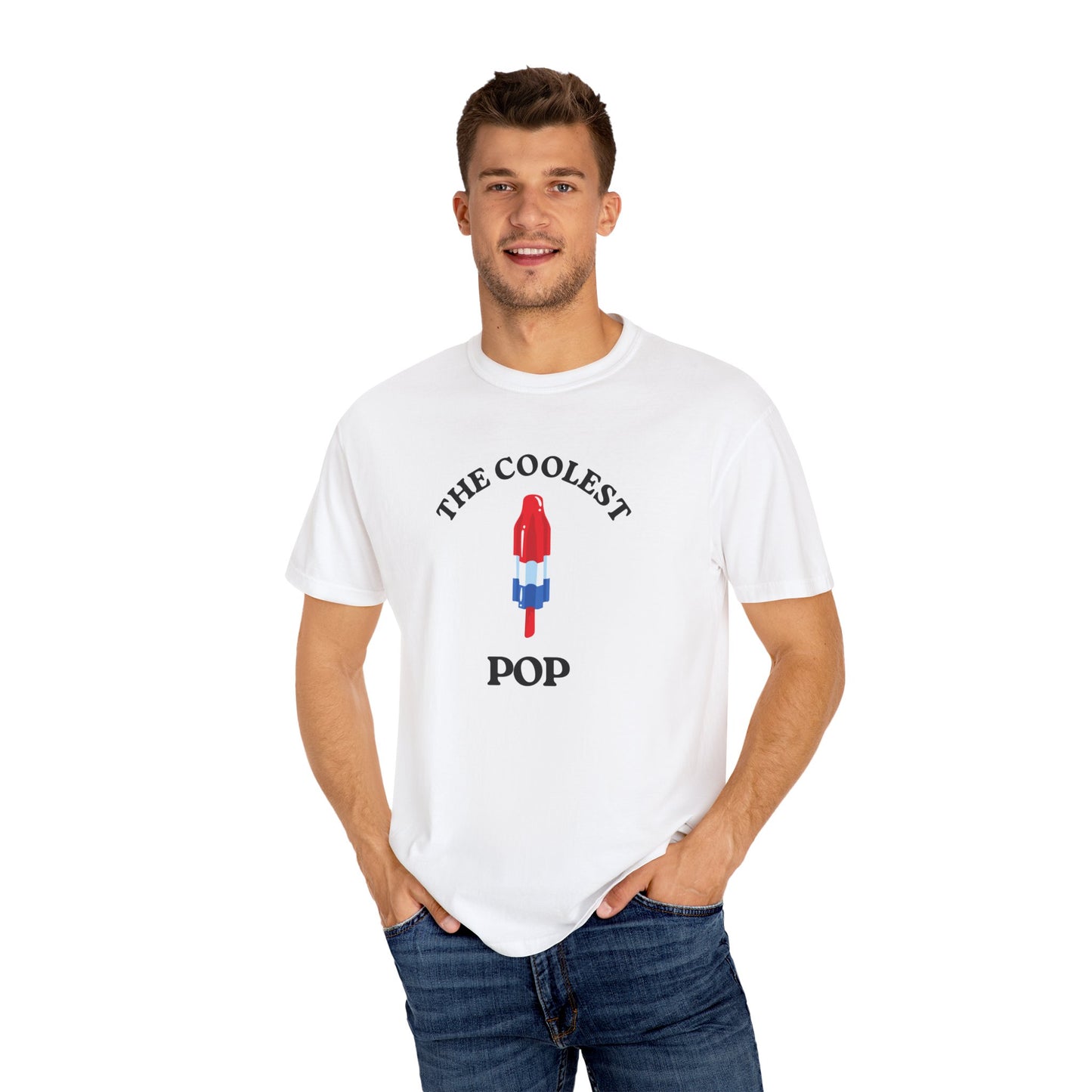 Coolest Pop T-Shirt, Fun Summer Tee, Unisex Graphic Tee, Ice Cream Lover Gift, Beach Party Shirt, Creative Summer Apparel