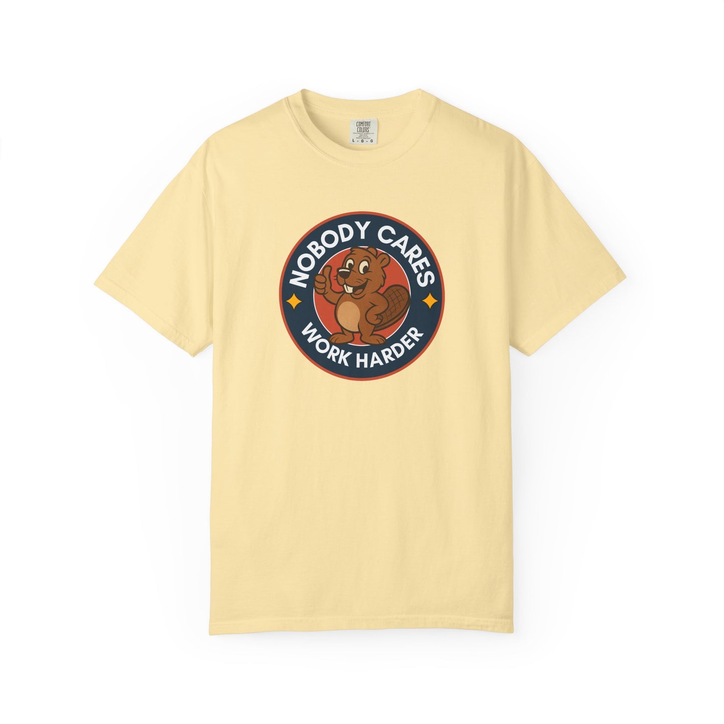 Playful Squirrel Motivation T-Shirt - Casual Tee for Fun Vibes, Gift for Friends, Work Harder Reminder, Birthday Gift, Humor Shirt