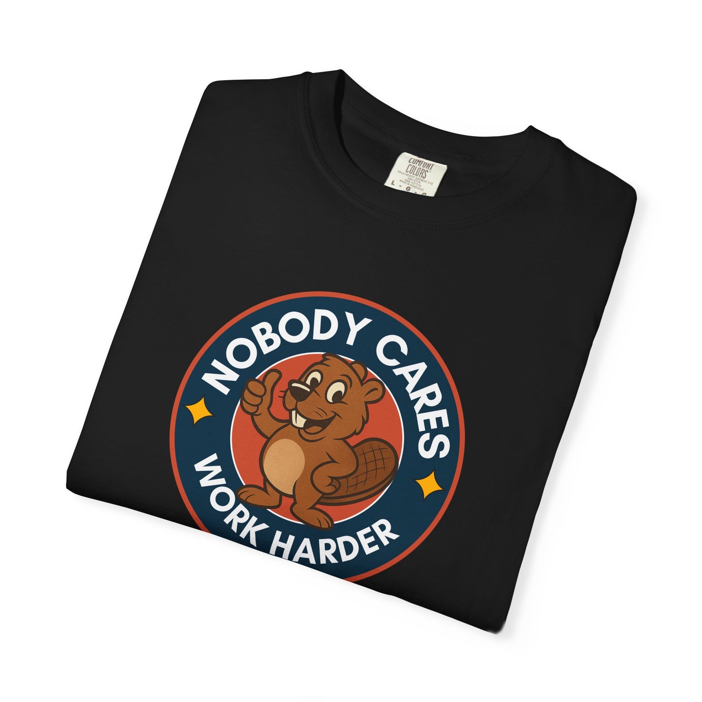 Playful Squirrel Motivation T-Shirt - Casual Tee for Fun Vibes, Gift for Friends, Work Harder Reminder, Birthday Gift, Humor Shirt