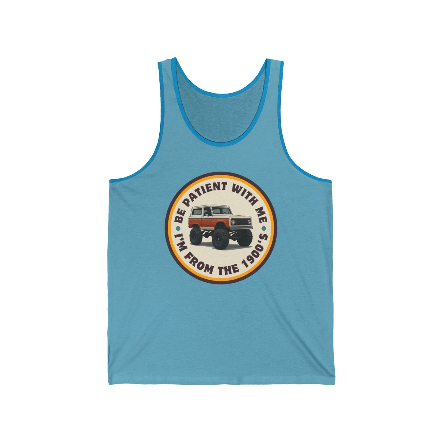 Vintage Ford Bronco Tank Top - Be Patient Design